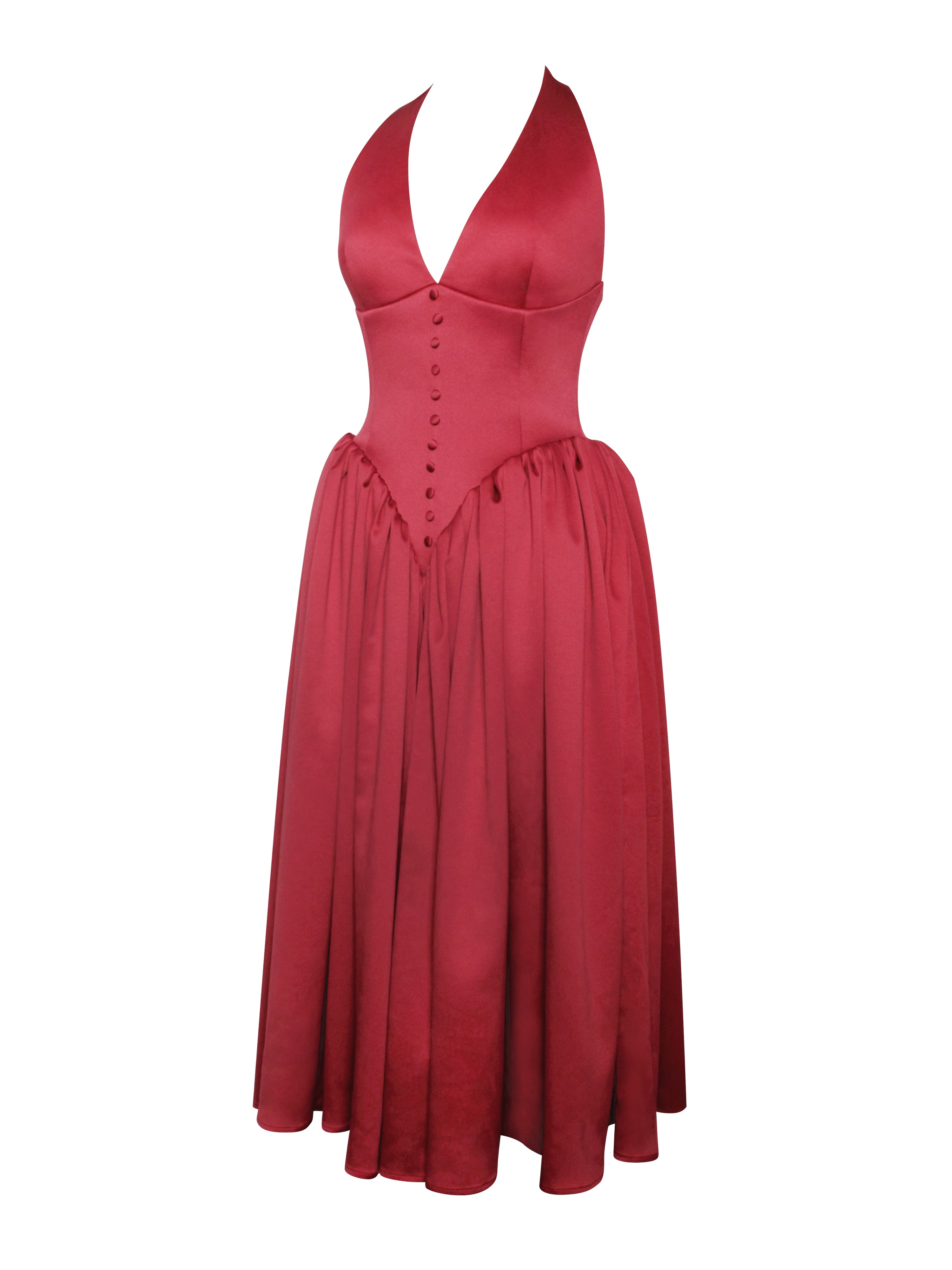 robe avec boutons décoratifs