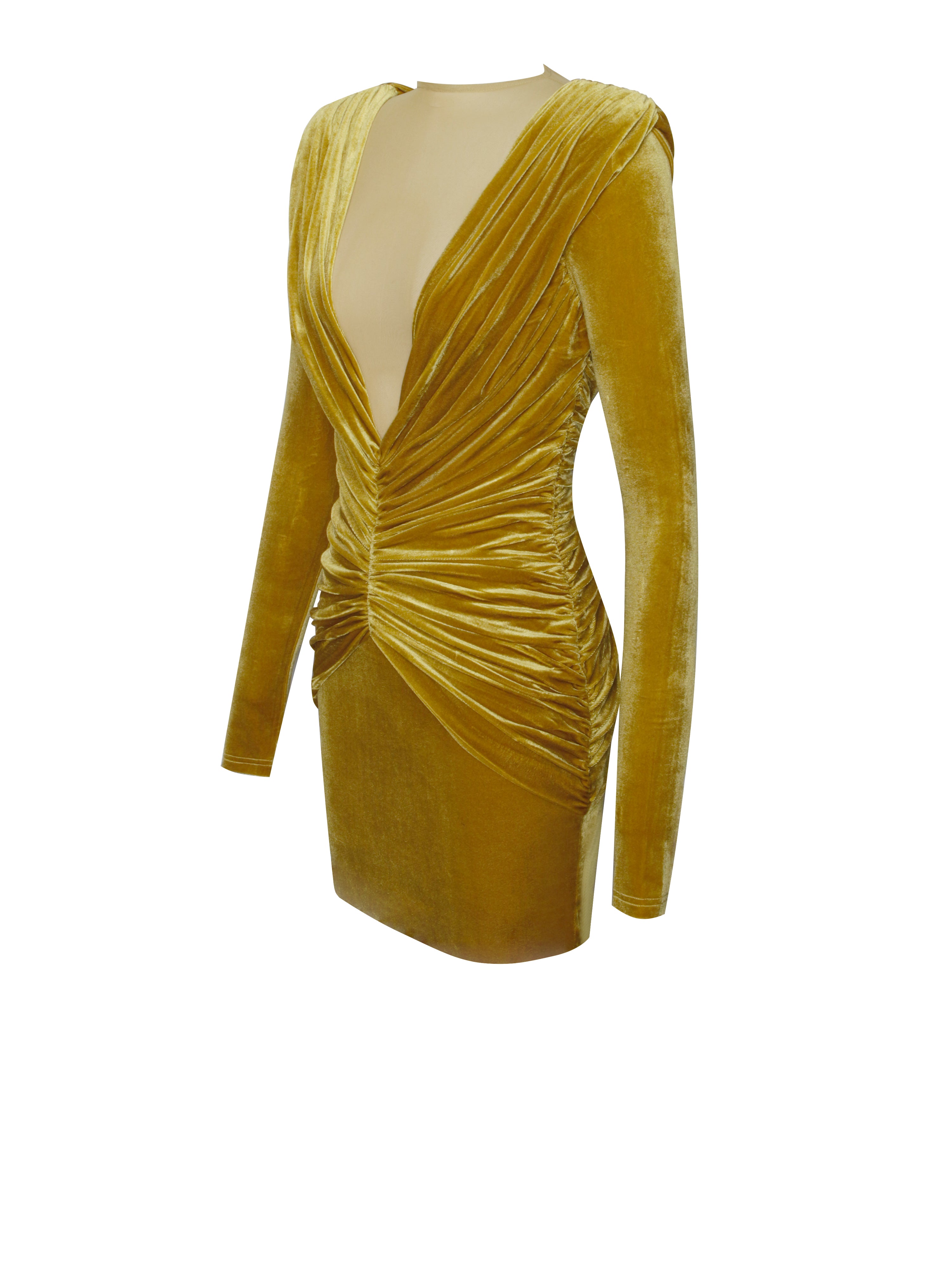 Carey Gold Velvet soirée chic
