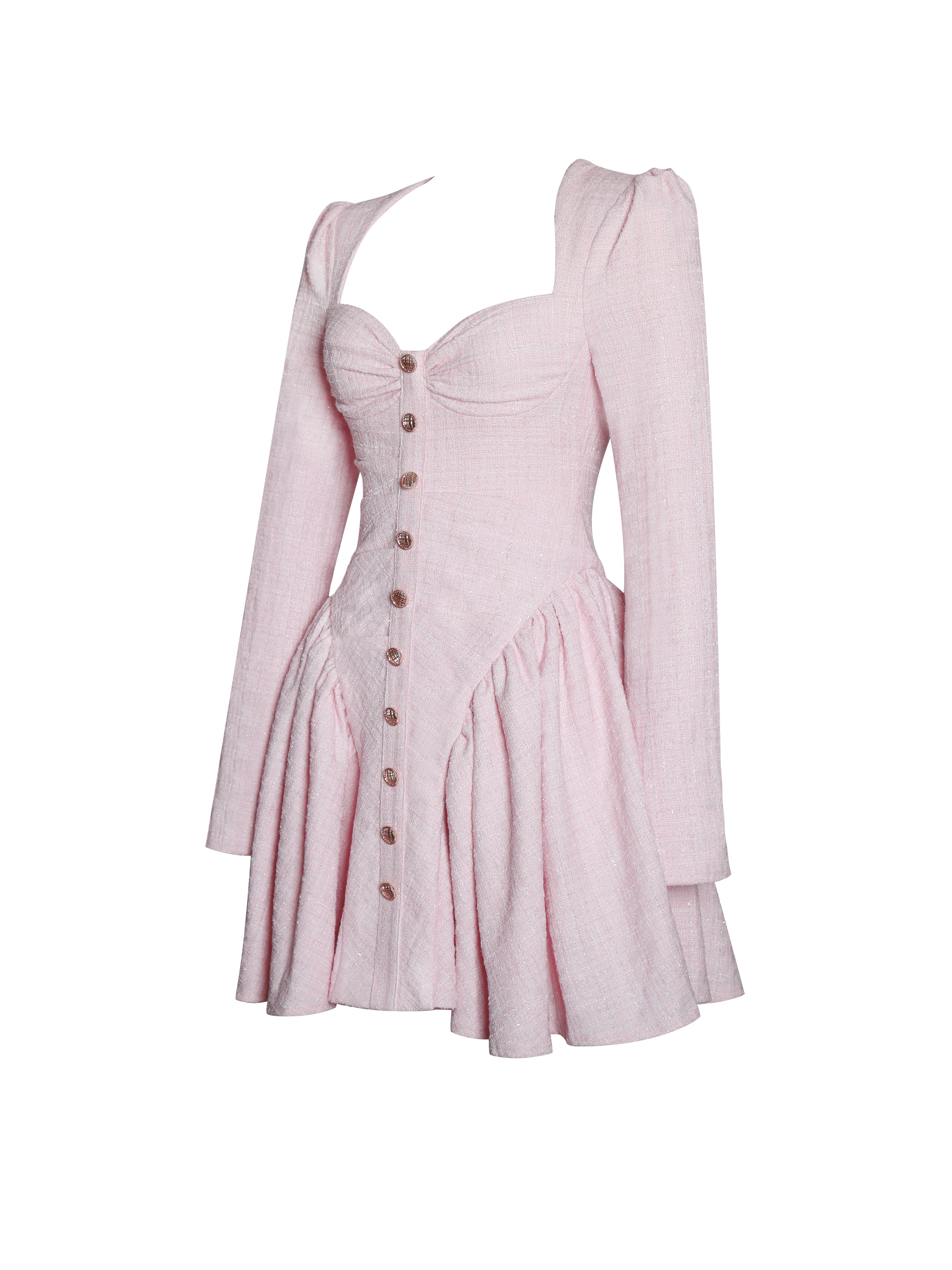 robe tweed avec volume