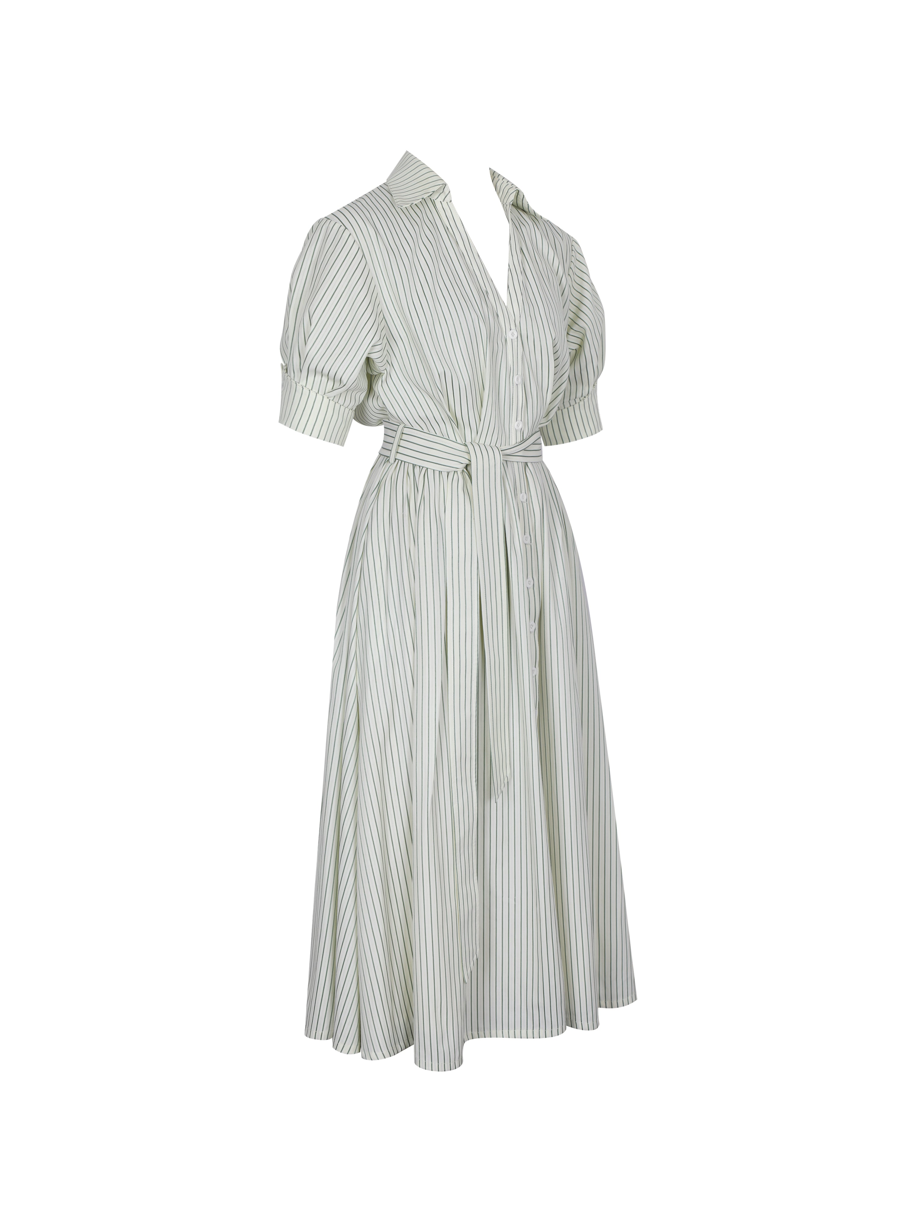 robe à jupe froncée