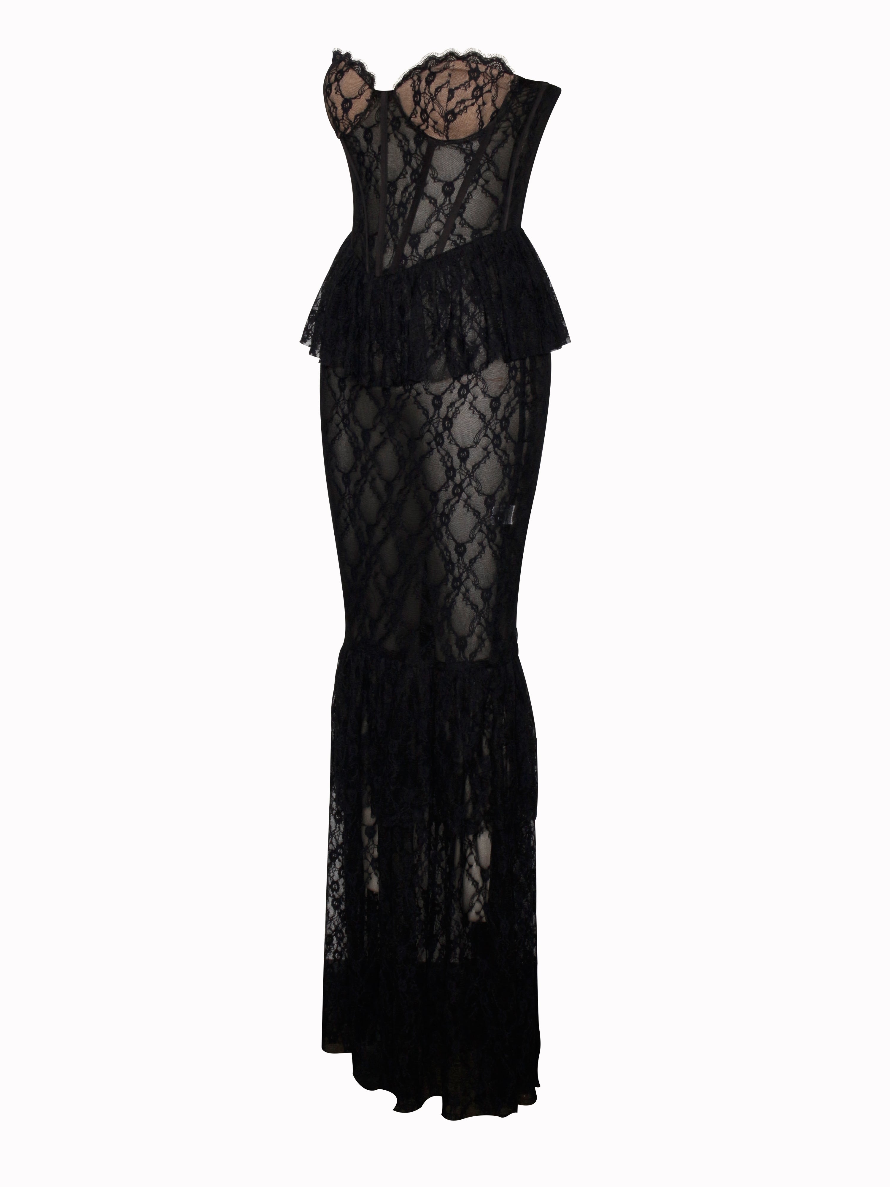 tissu dentelle noir