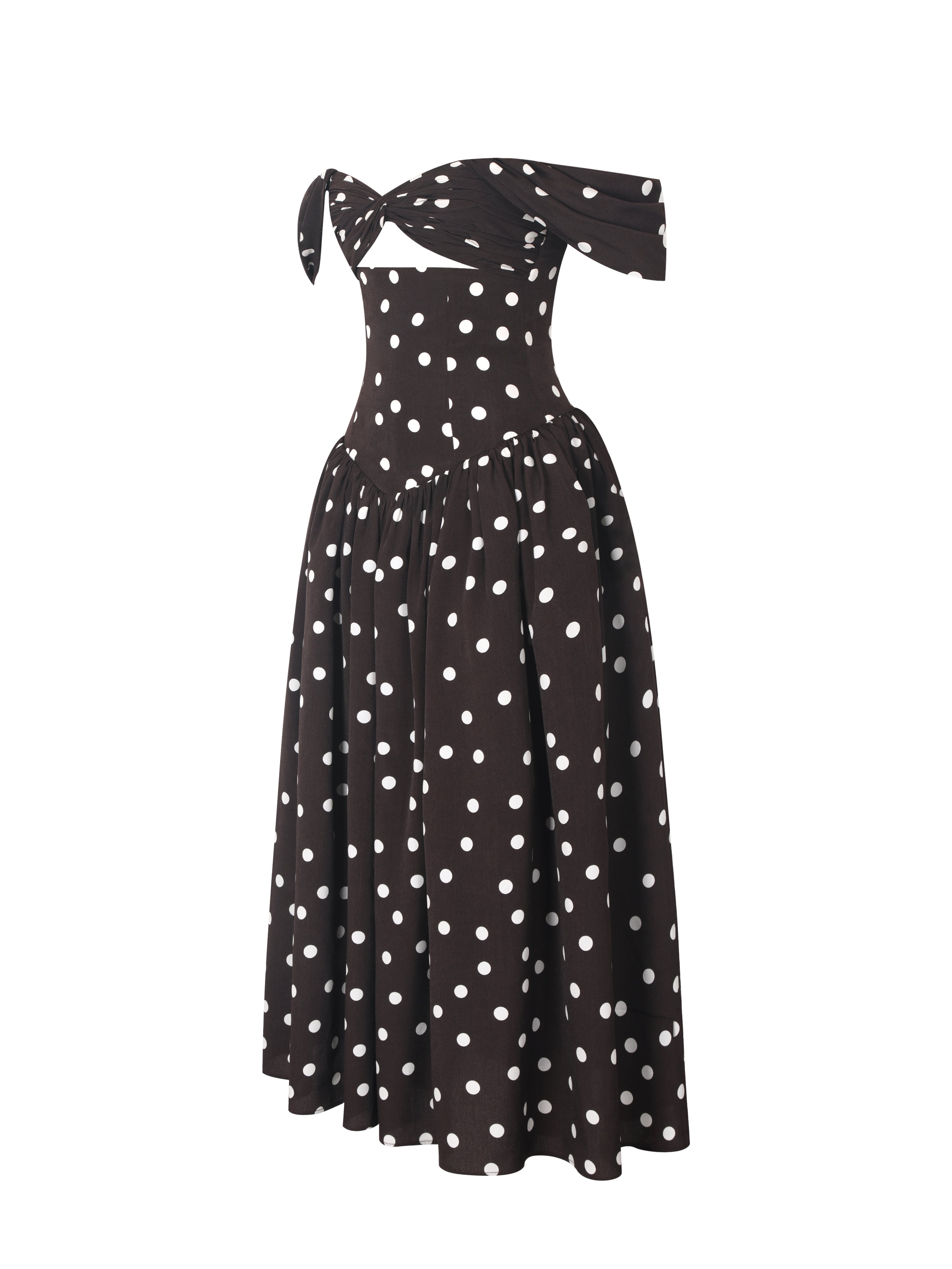xandie robe soirée pois
