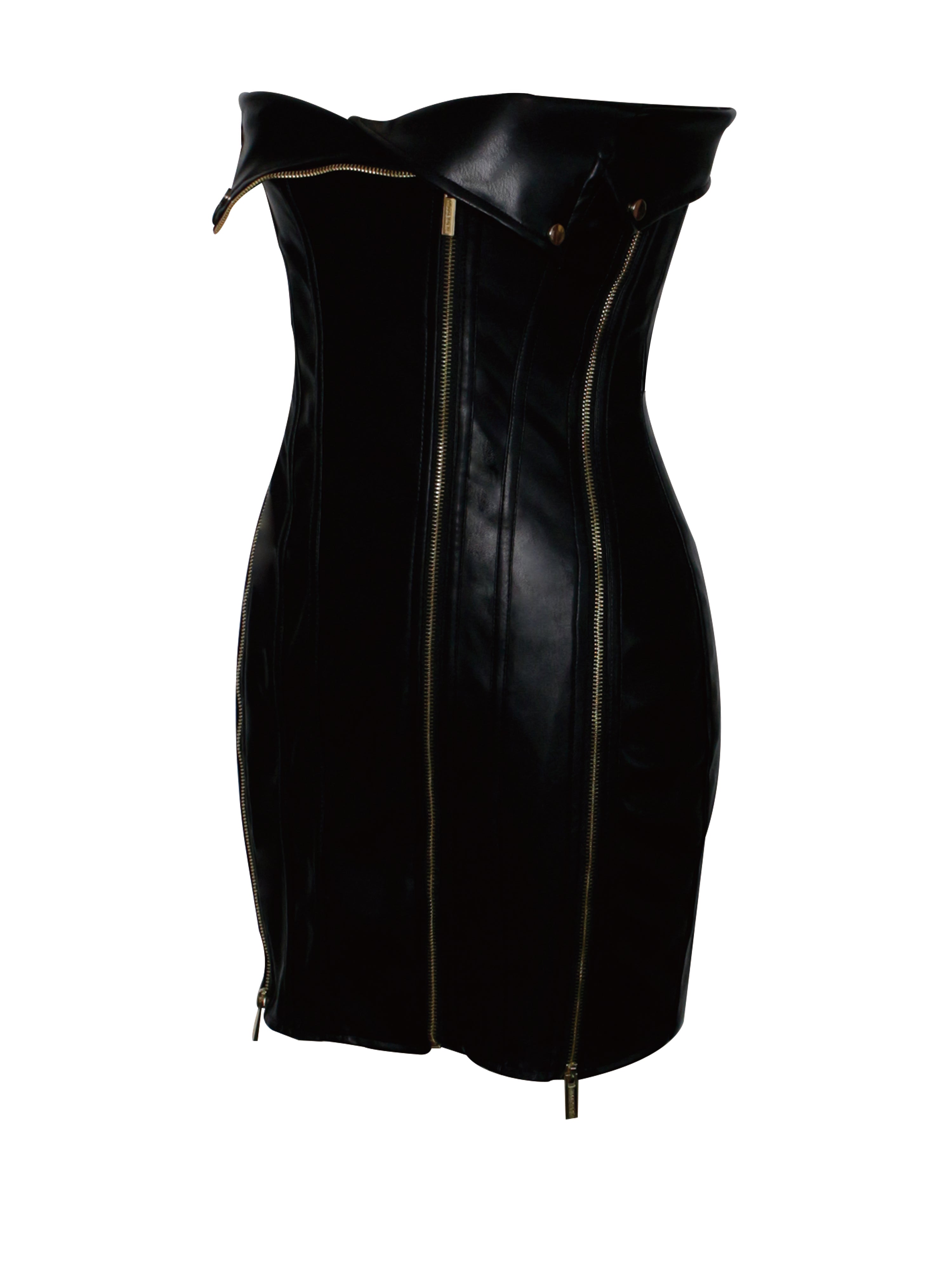 mini robe noire vegan