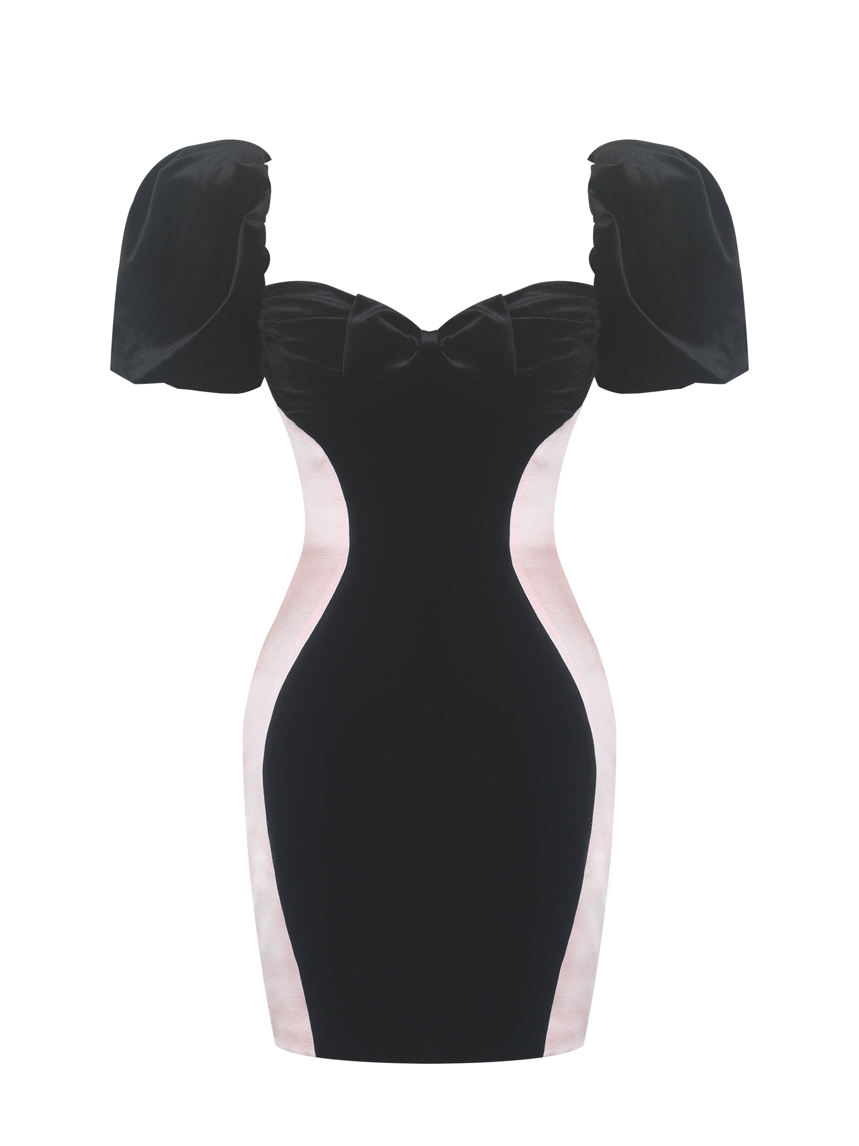 robe velvet et satin