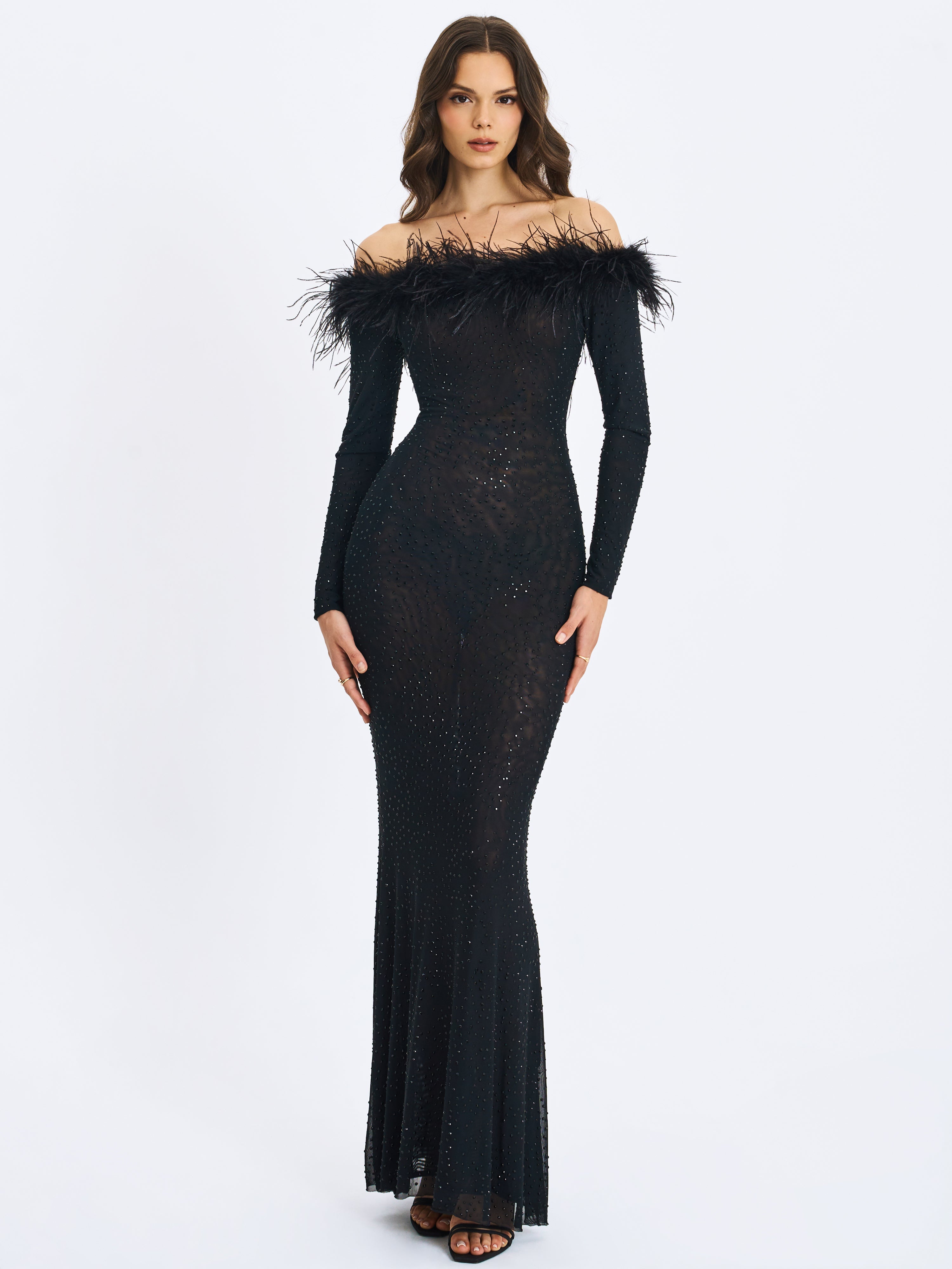robe hiver fourrure synthétique