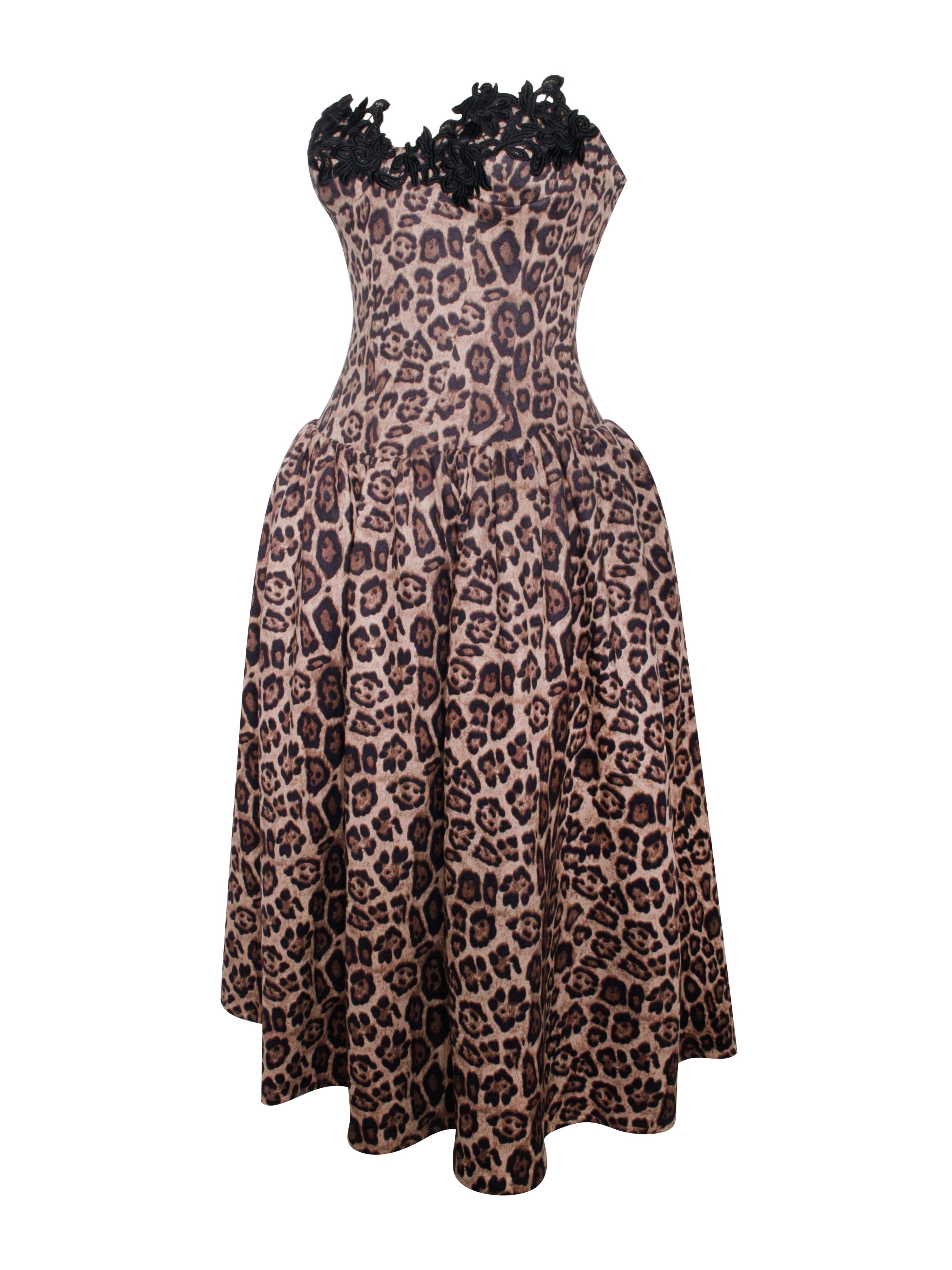 Robe guépard ceinture basse