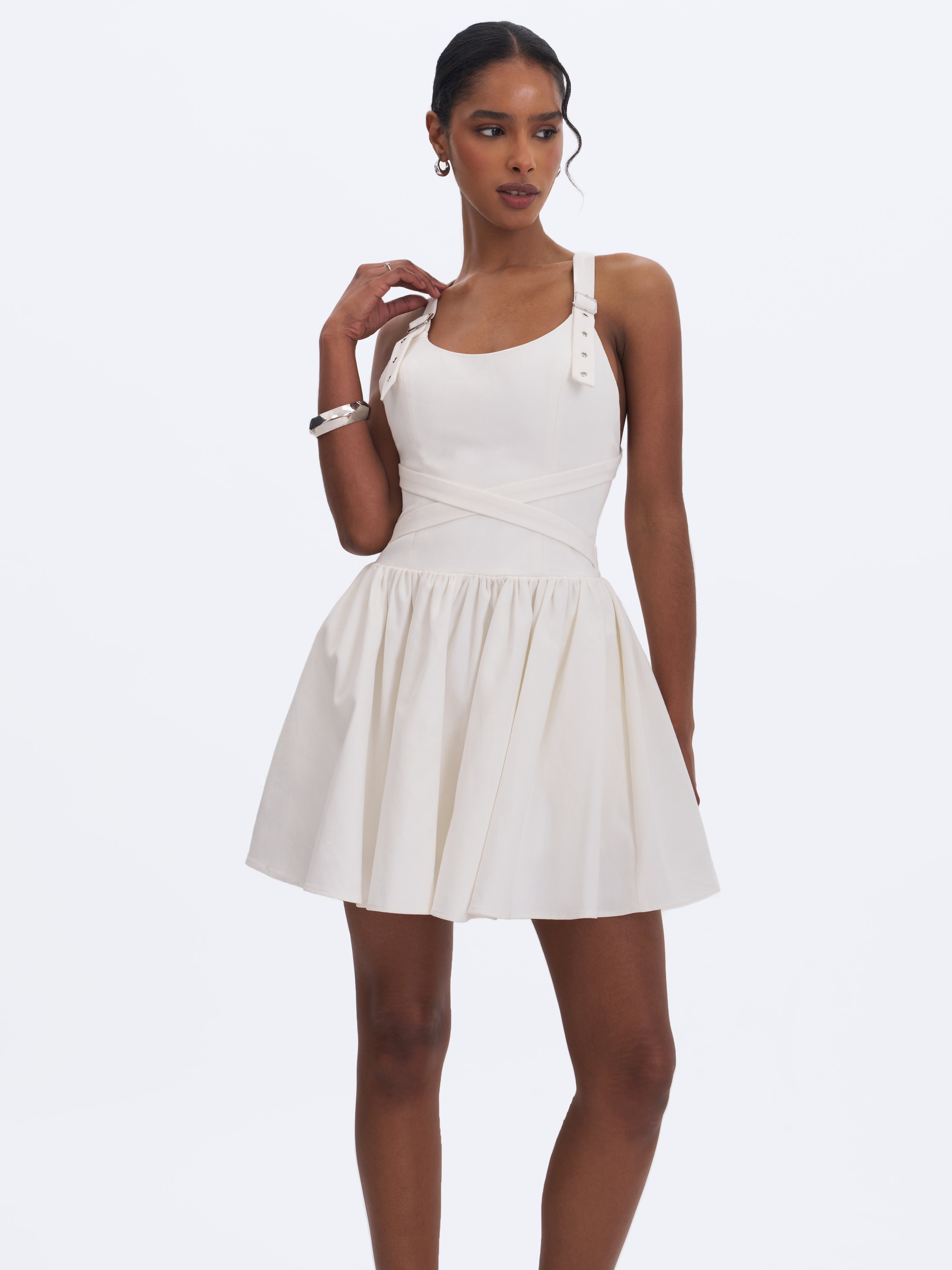 robe coton blanche chic