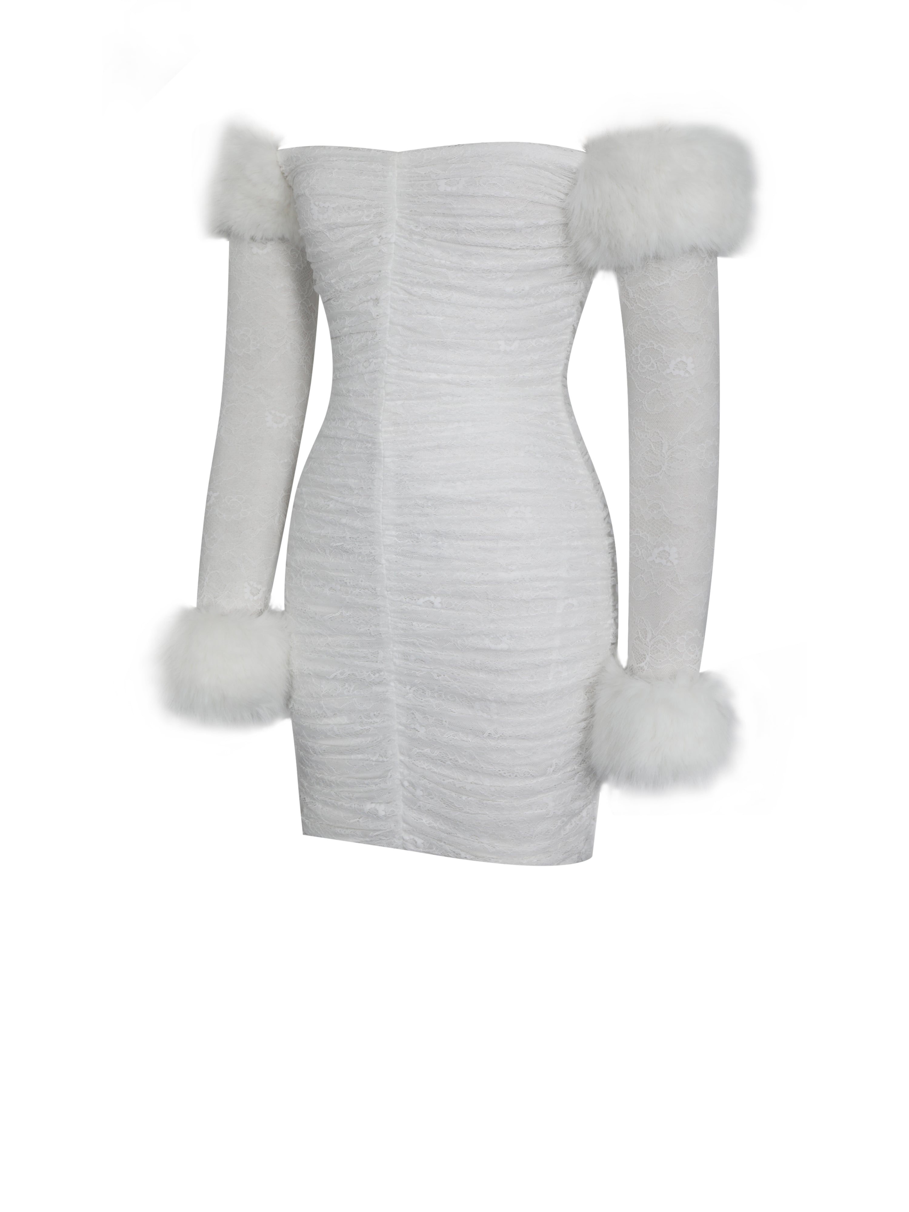 Lani robe blanche cocktail
