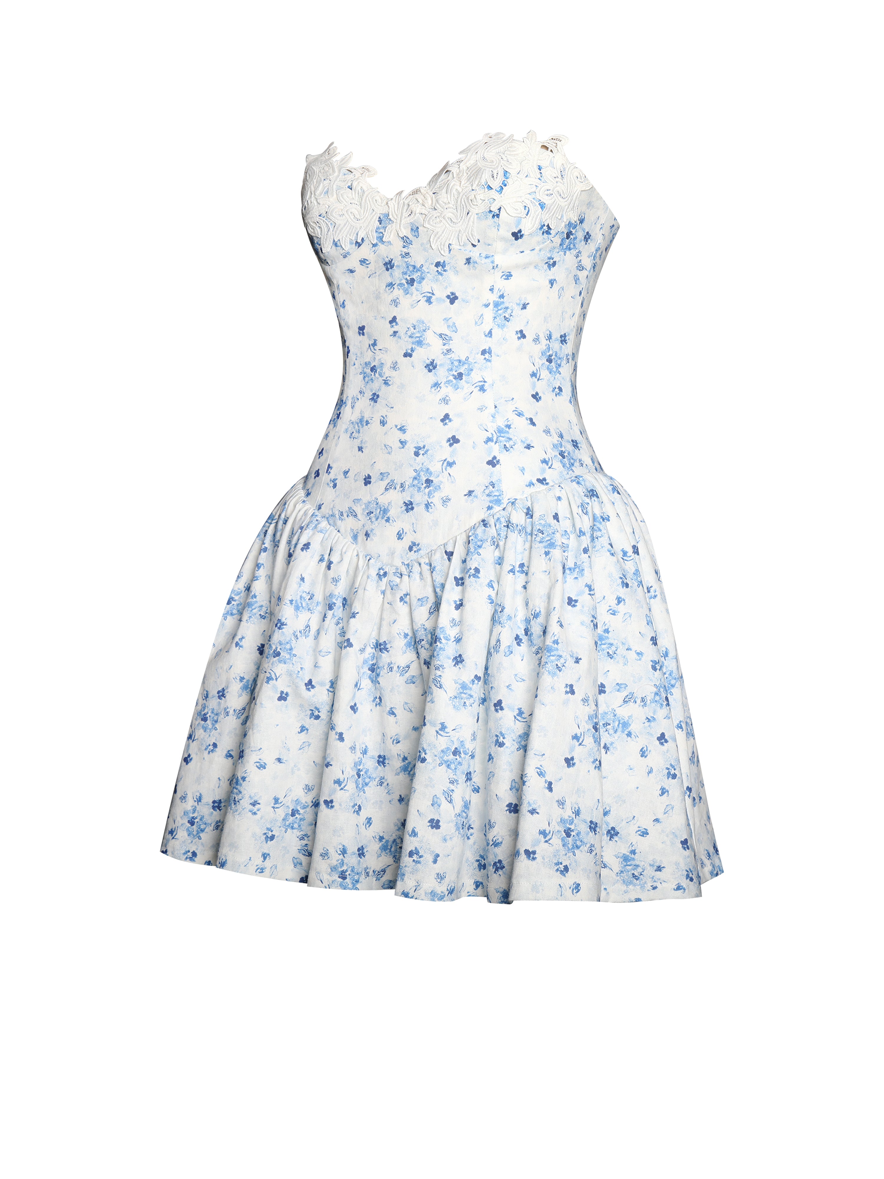 robe estivale bleue pour pique-nique