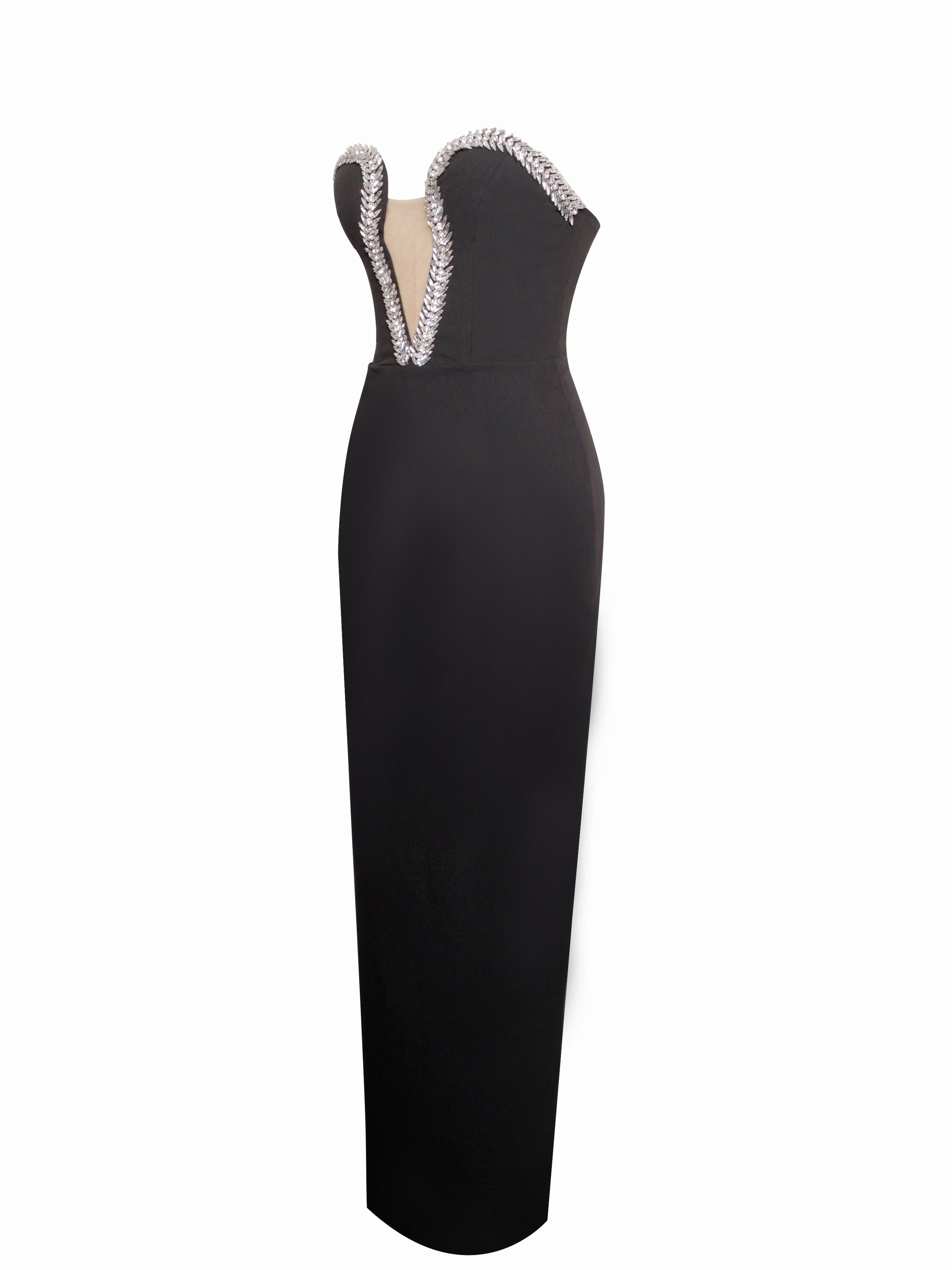robe élancée cristal