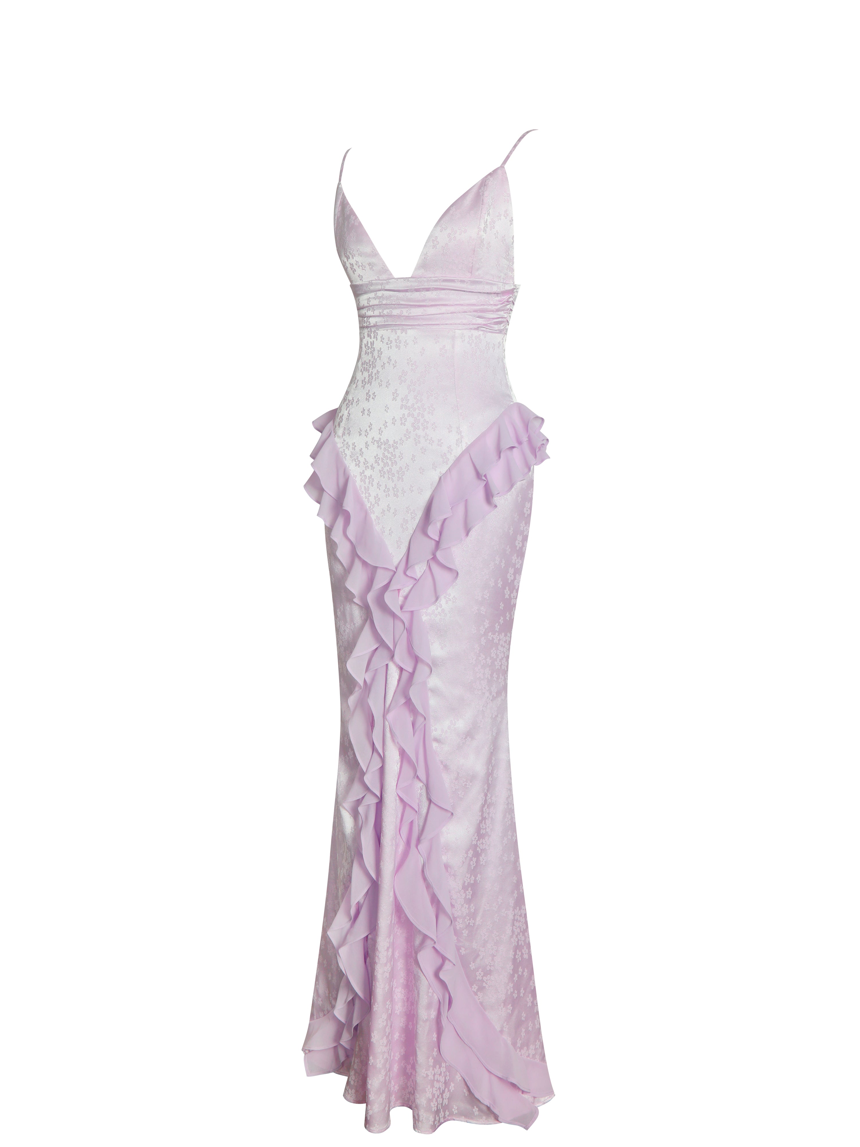 robe lilas luxueuse