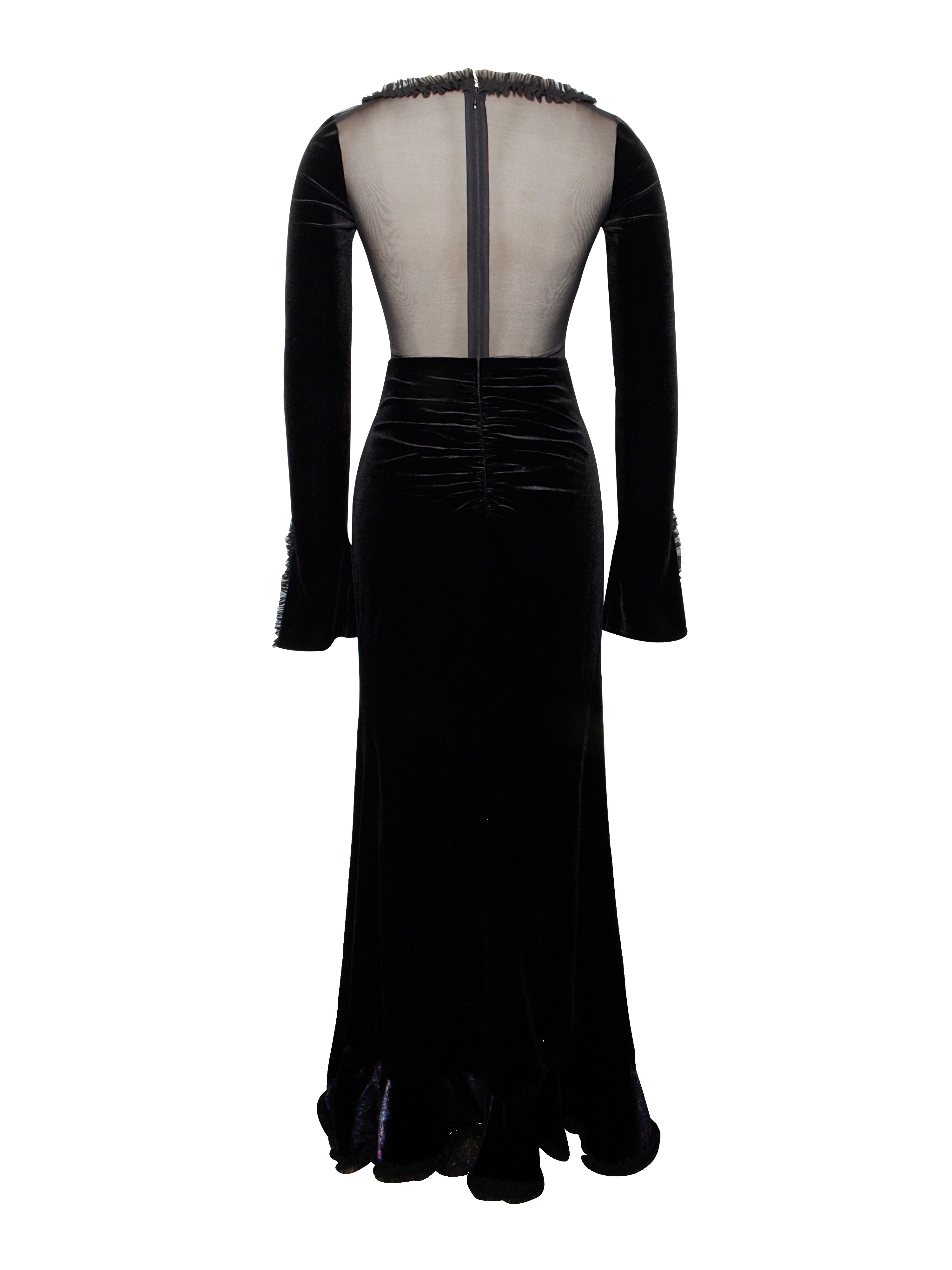 robe en velours de soirée