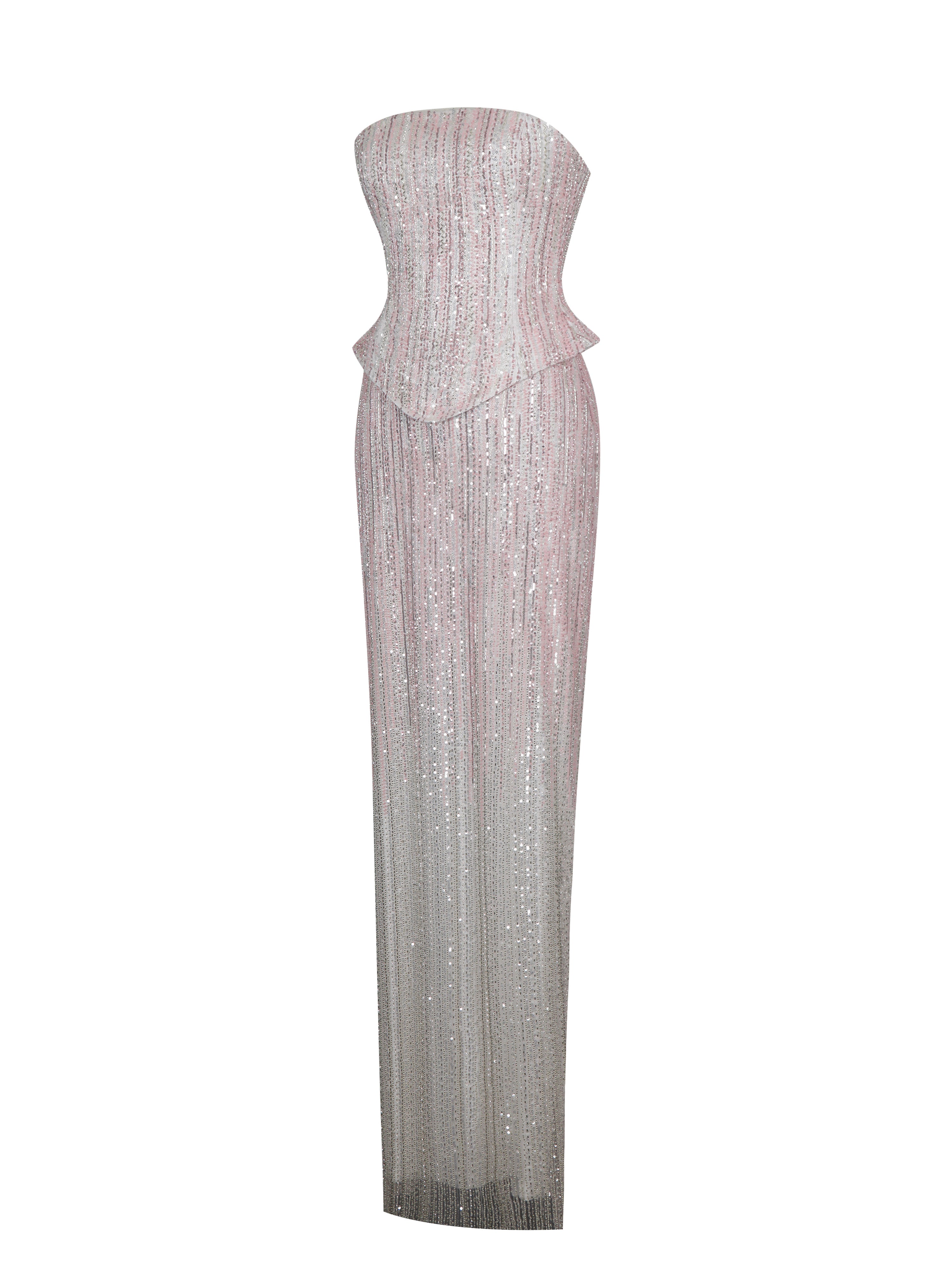 robe perlée rose
