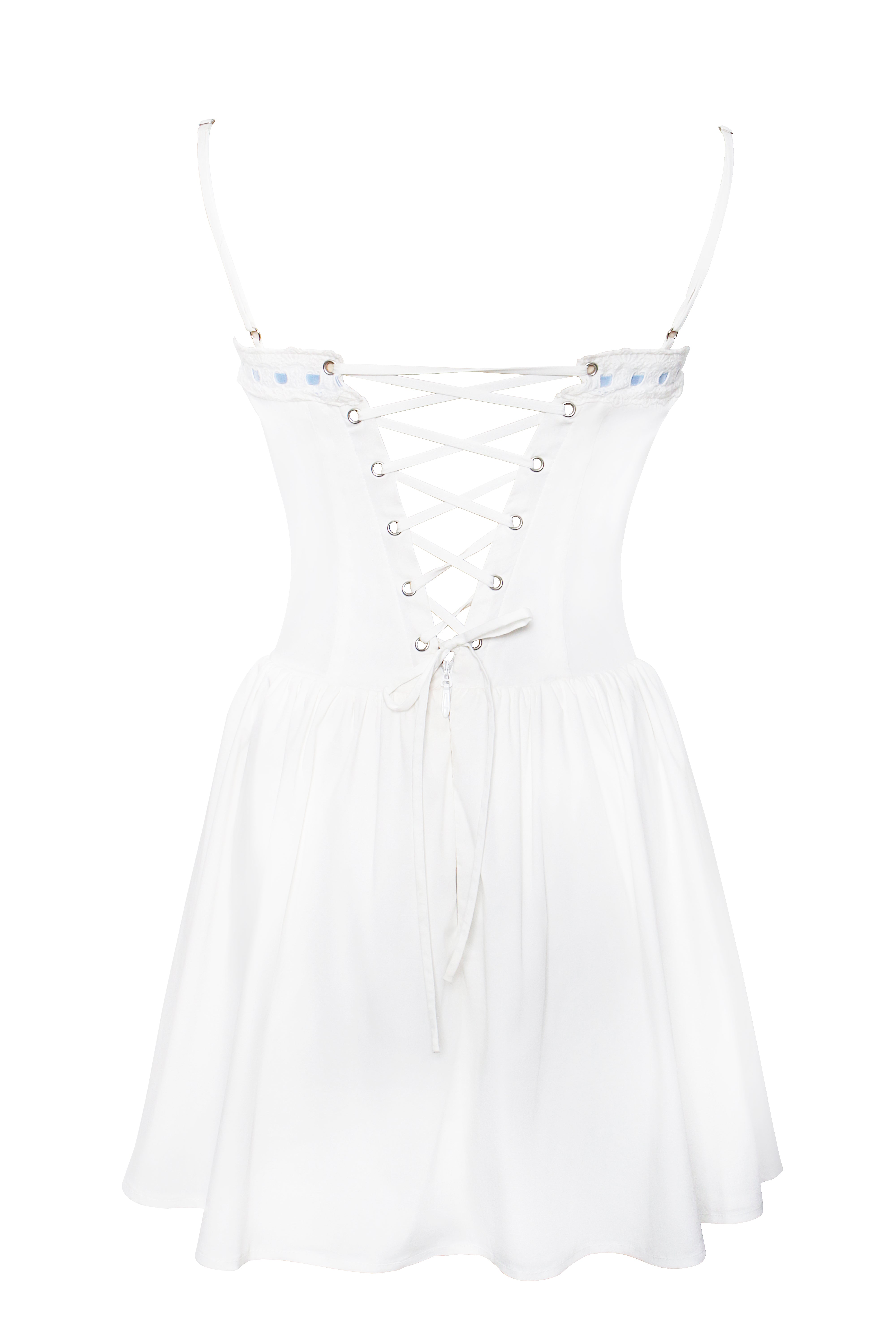 corset-dress en coton poplin