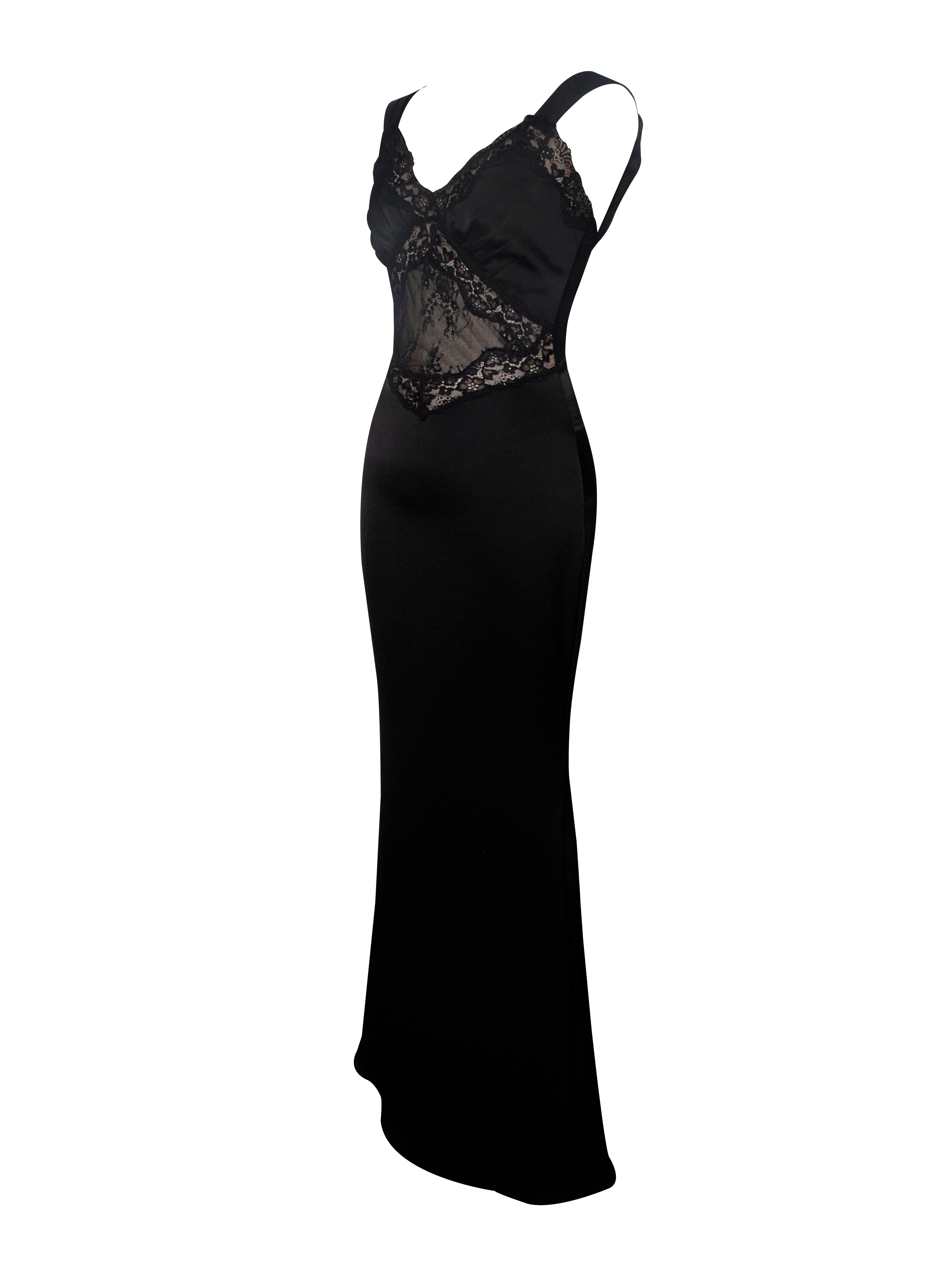 silhouette robe maxi noire