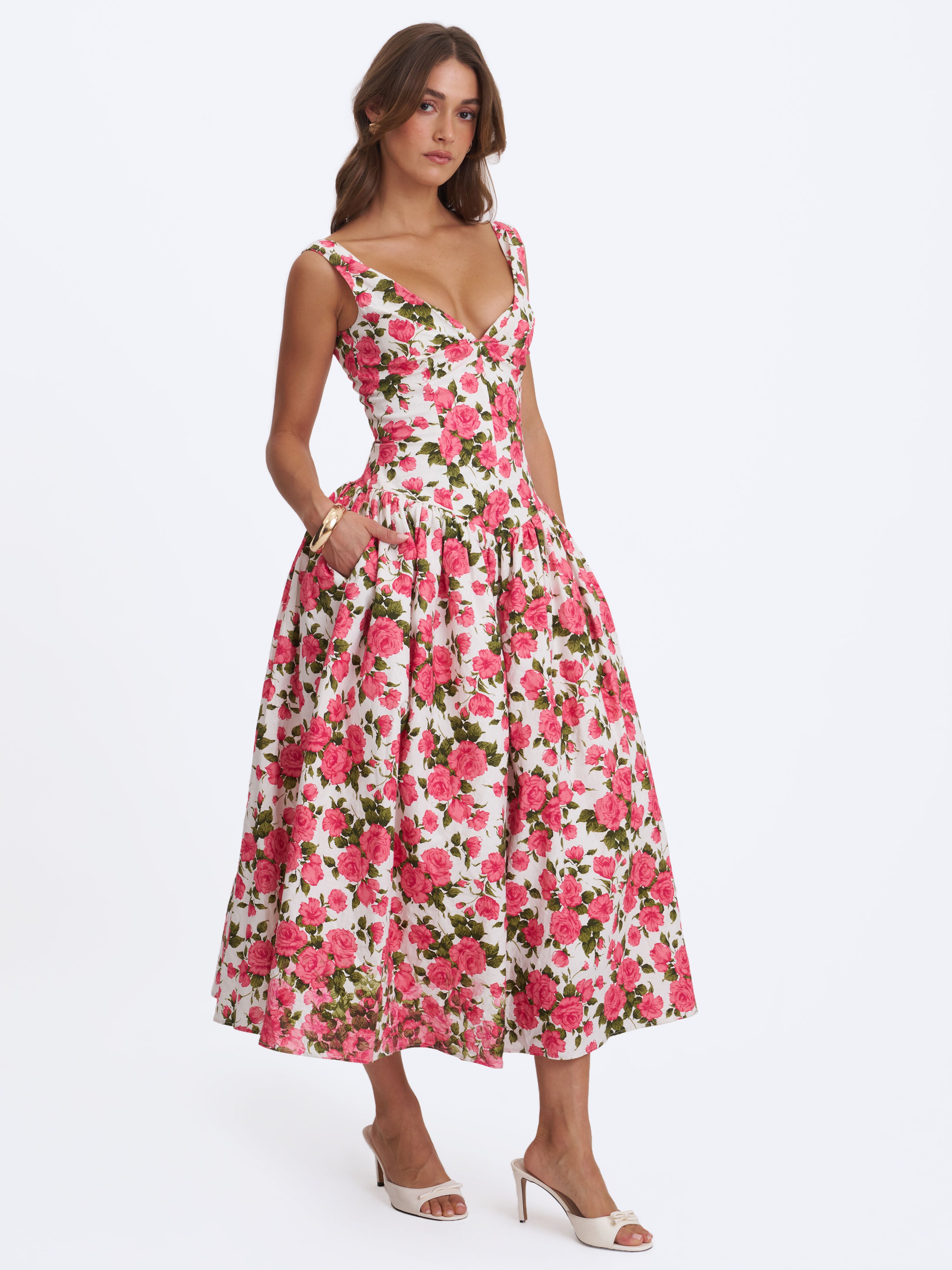 romantique robe en lin