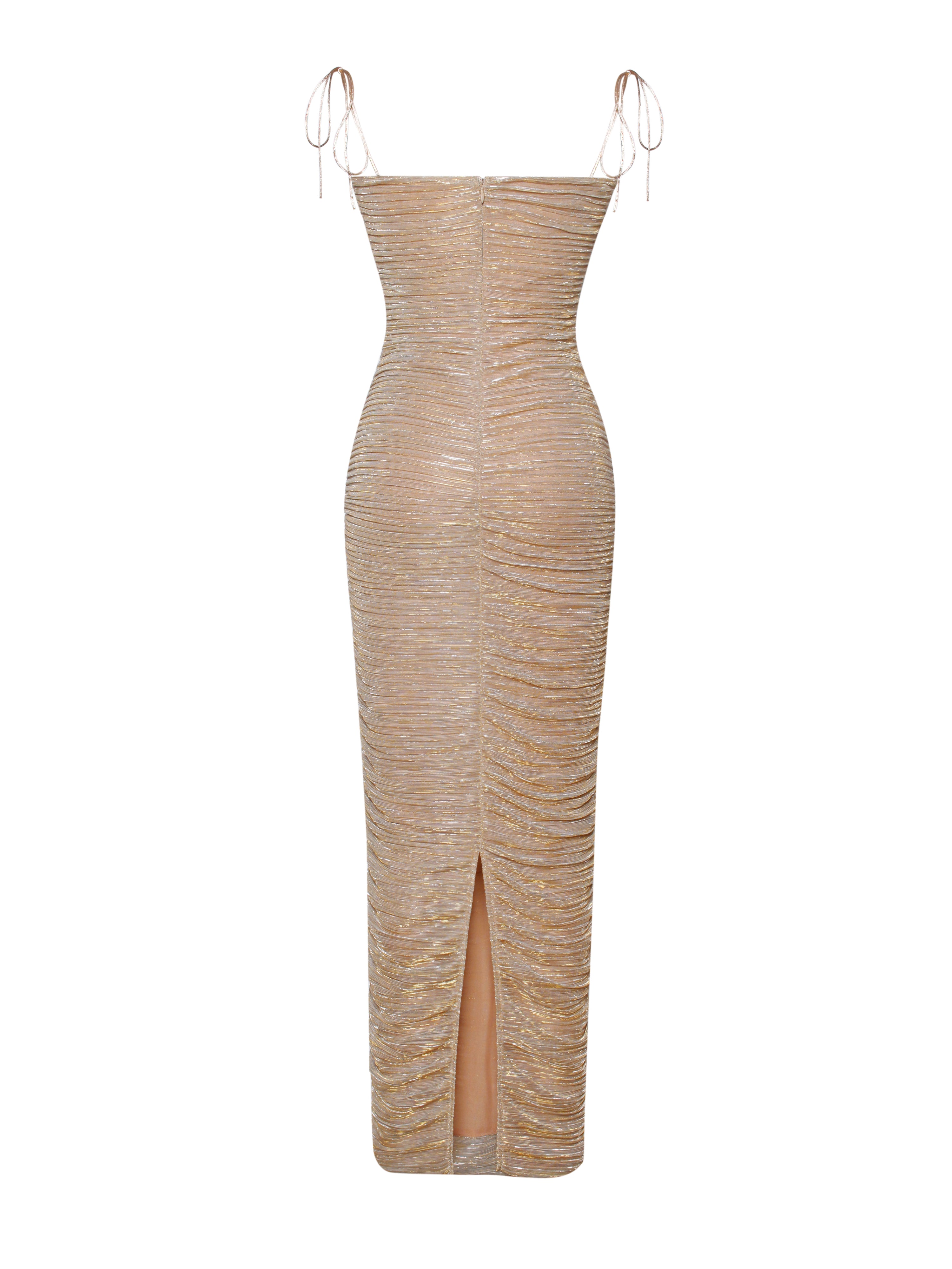 robe de gala dorée