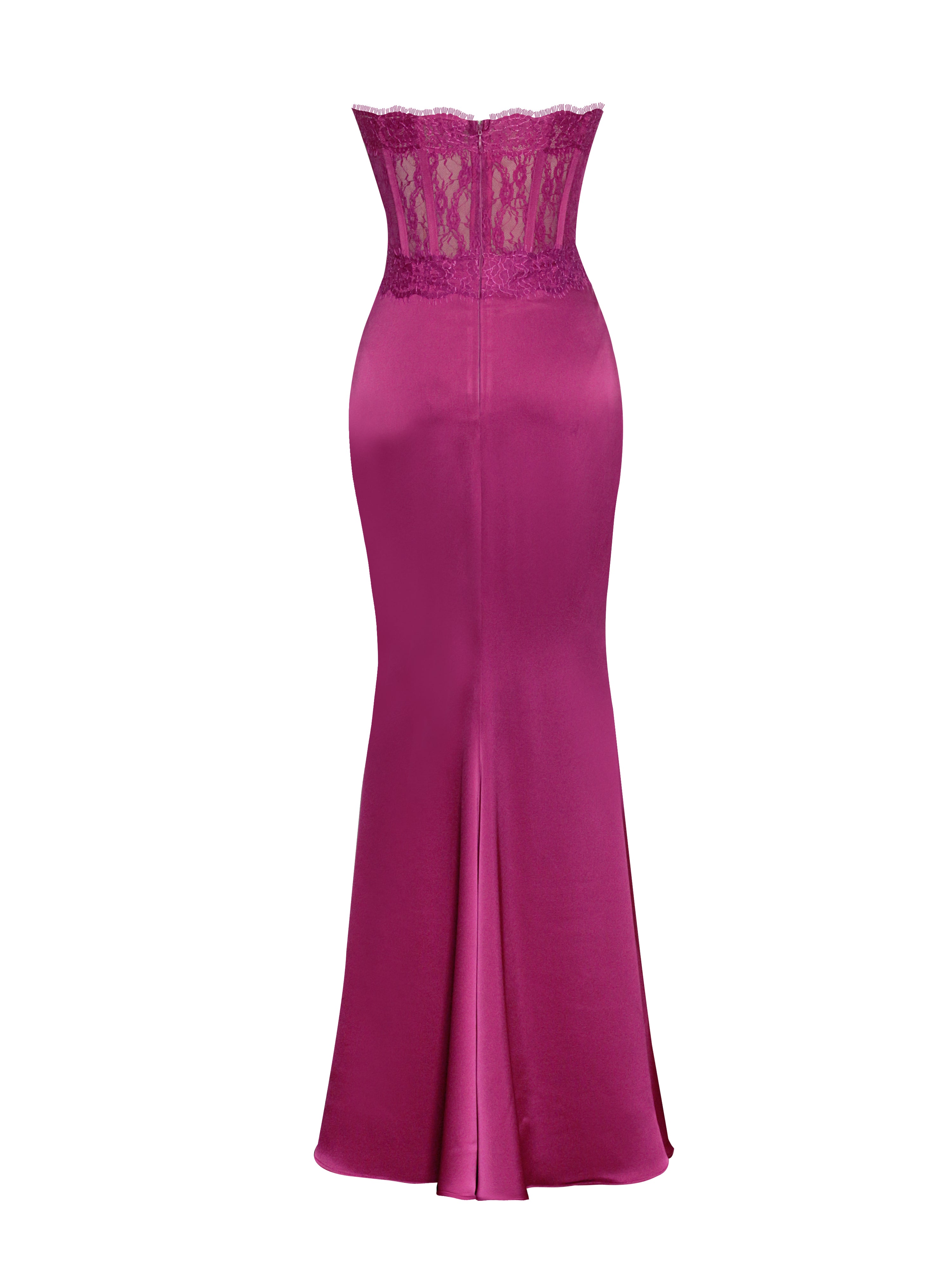 corset-dress en fuchsia