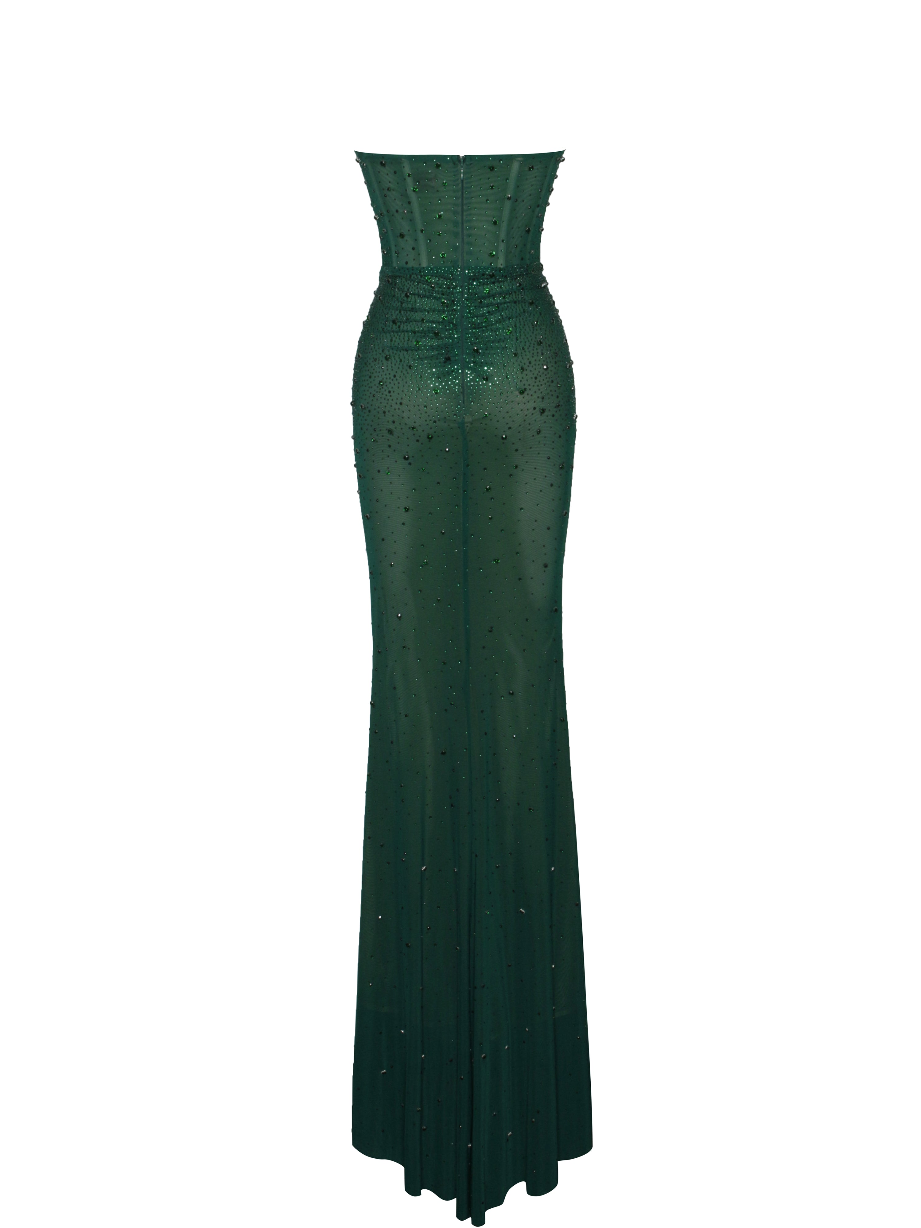 glamour robe corset vert