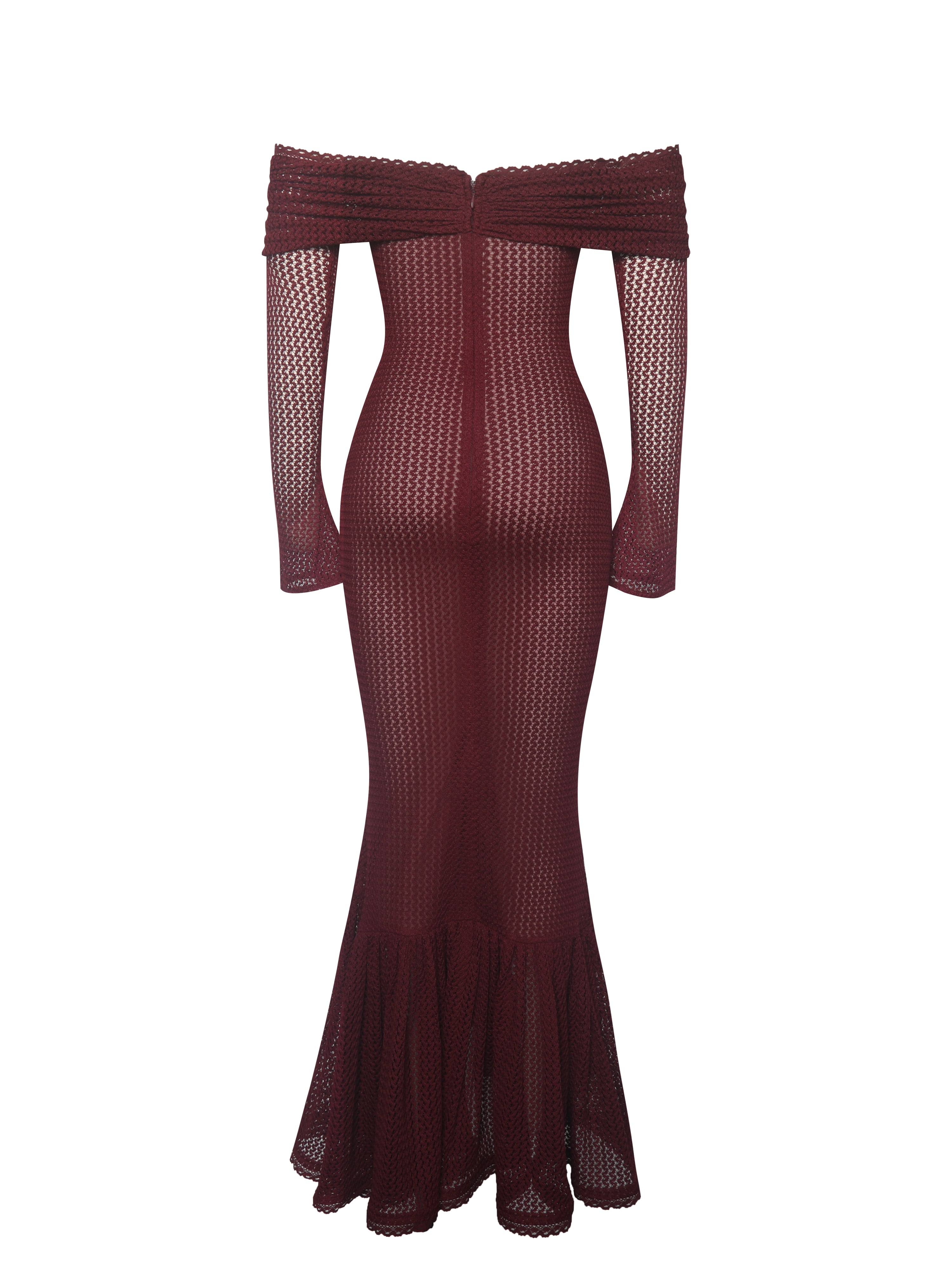 robe doublée mesh nude