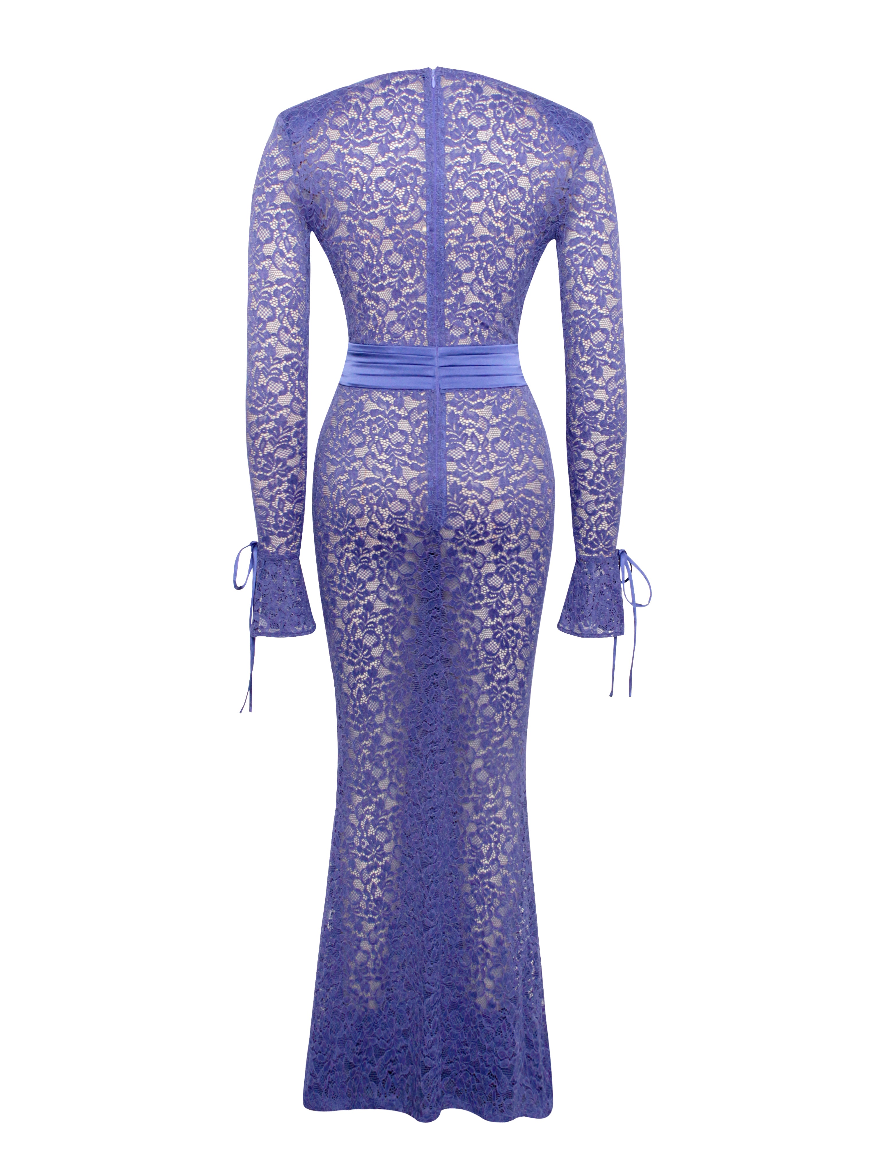 élégante robe à manches longues