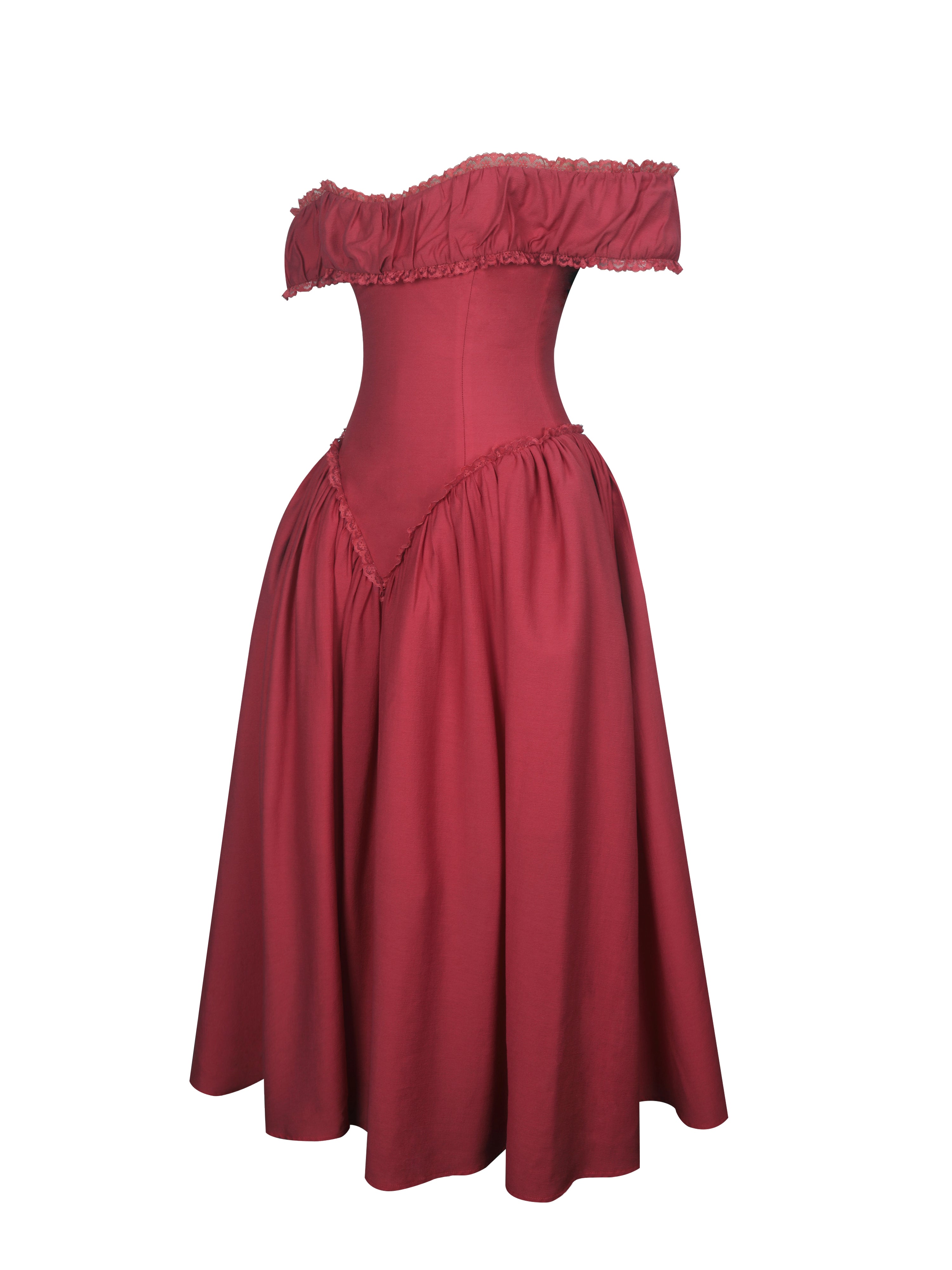 robe cérémonie cramoisie