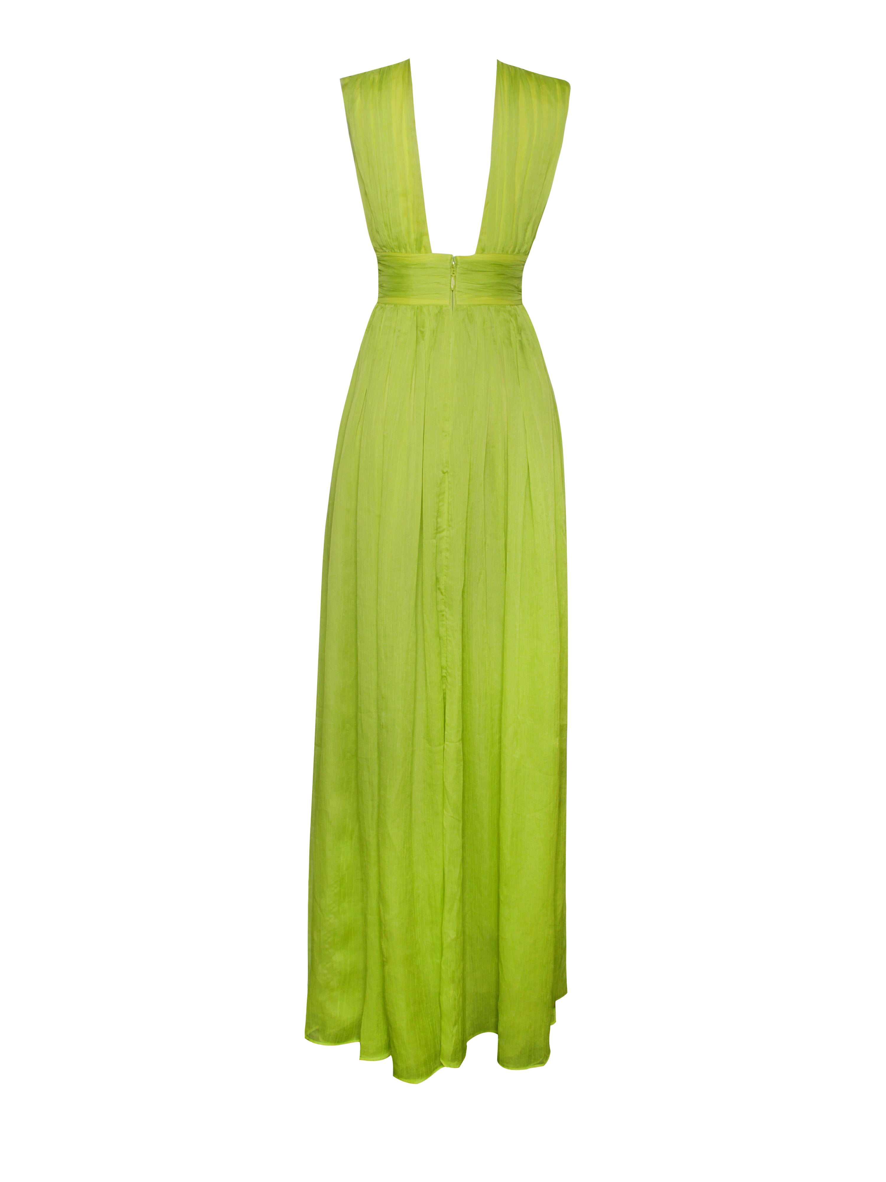 élégance et vivacité robe lime