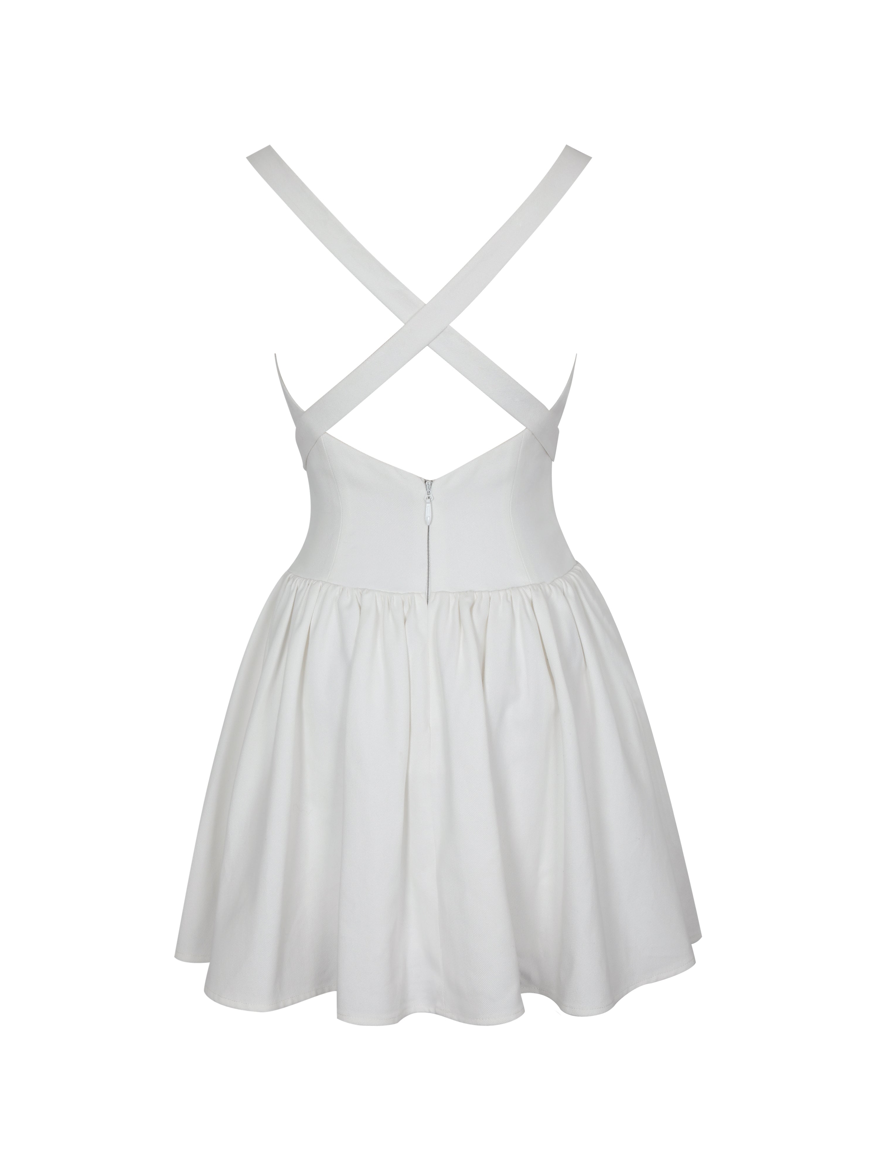 robe blanche pour imprimés audacieux