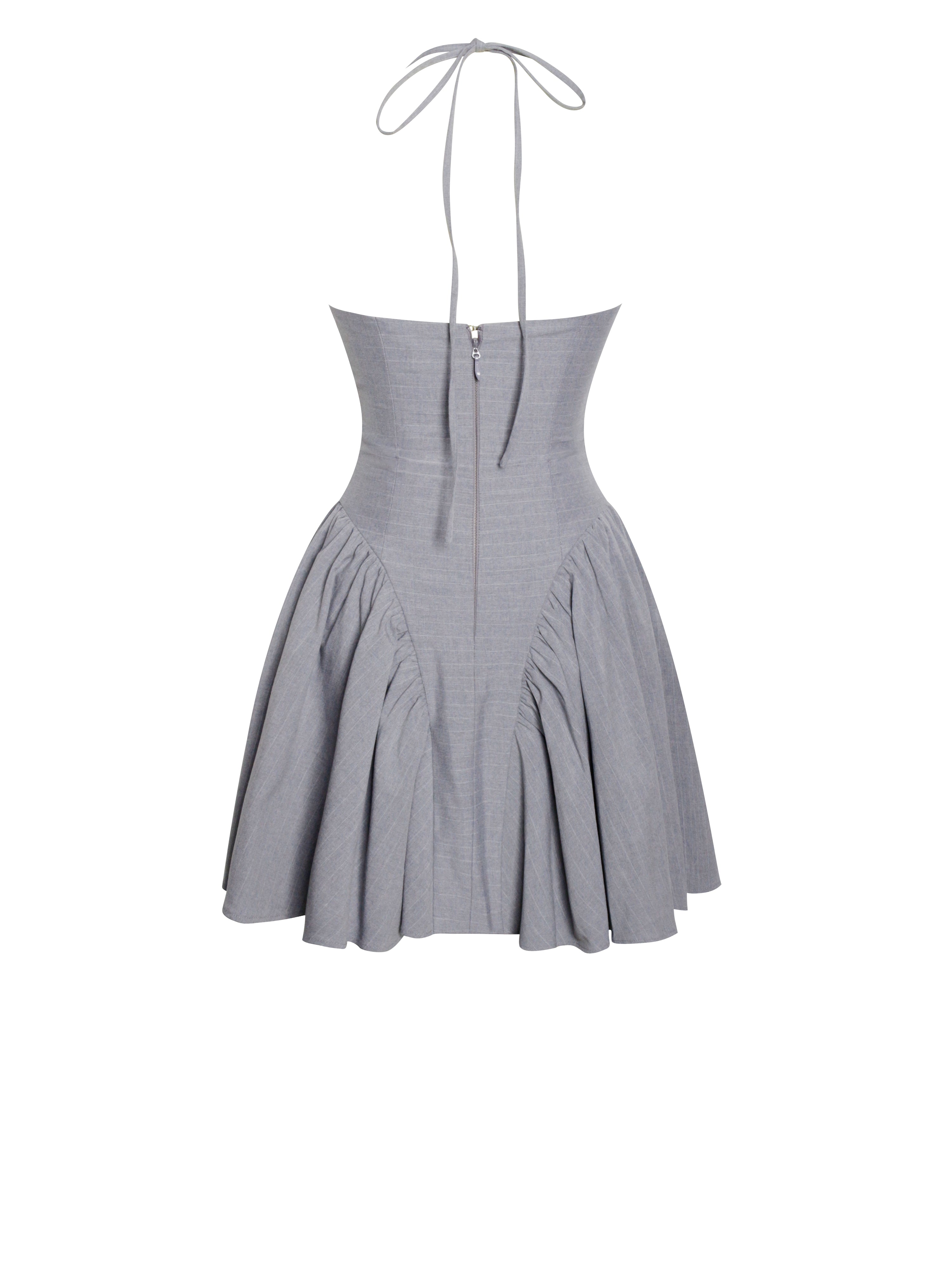 robe grise style épuré Melody