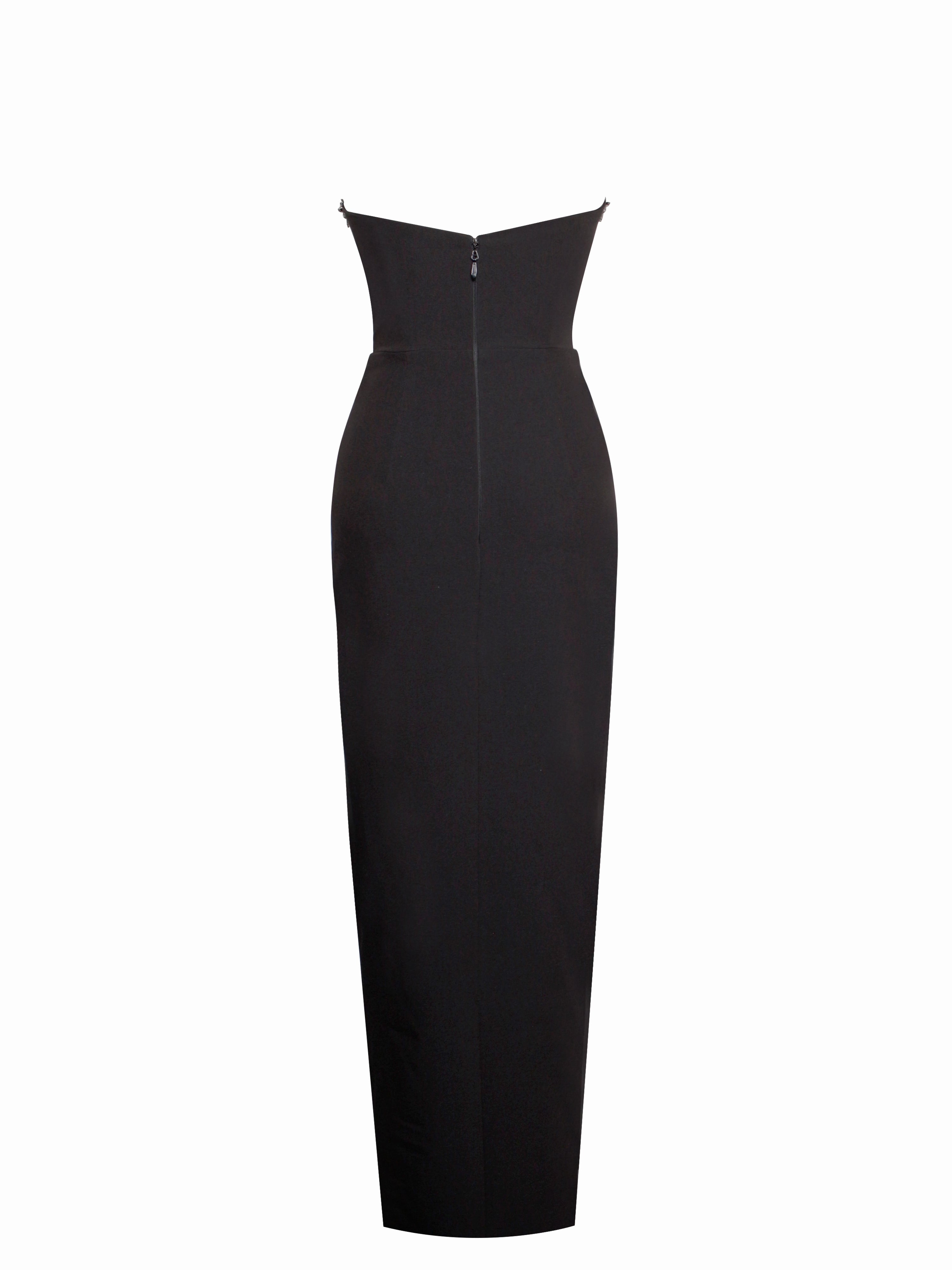 robe noire détails luxe