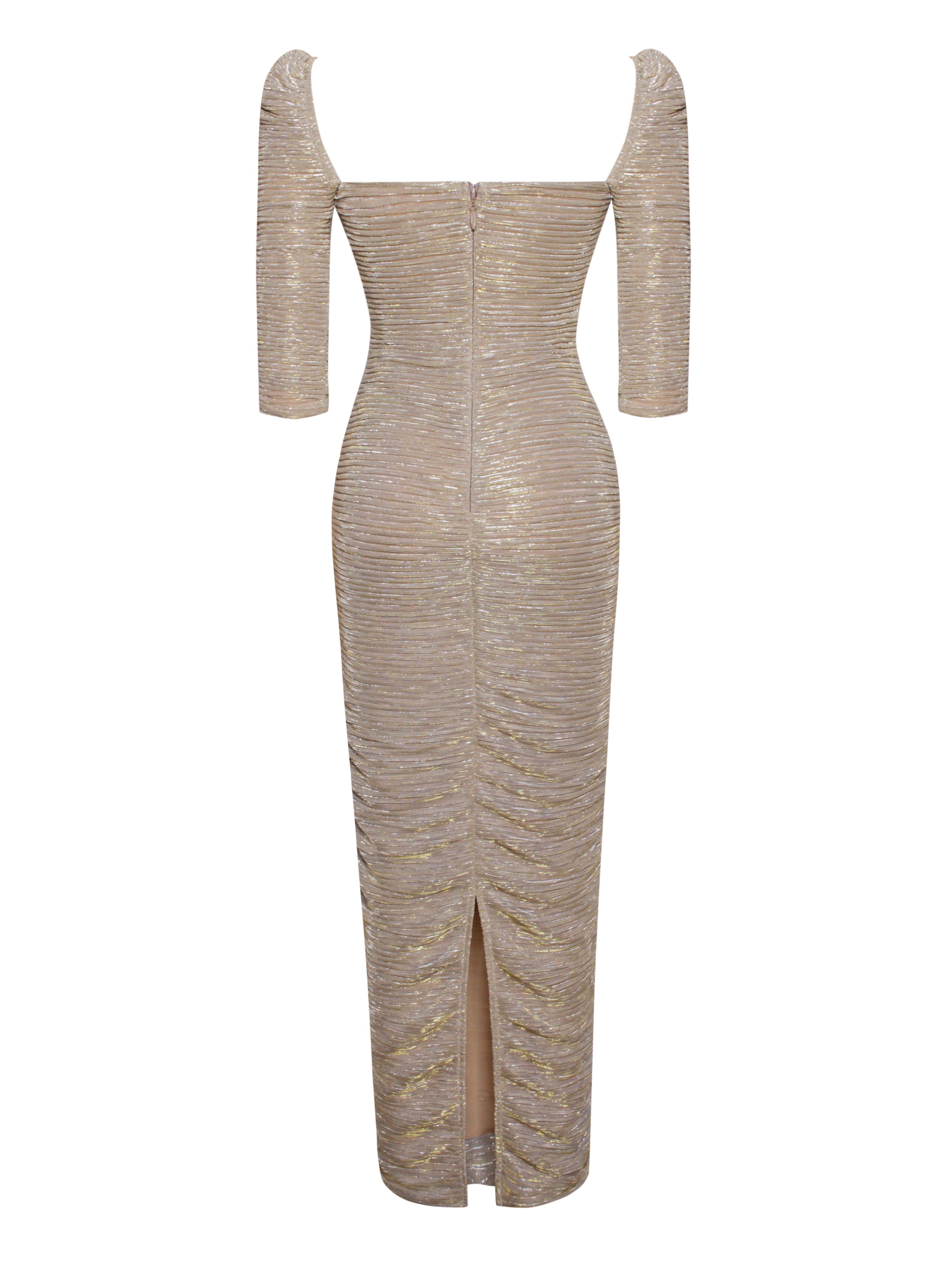 robe golden luxueuse