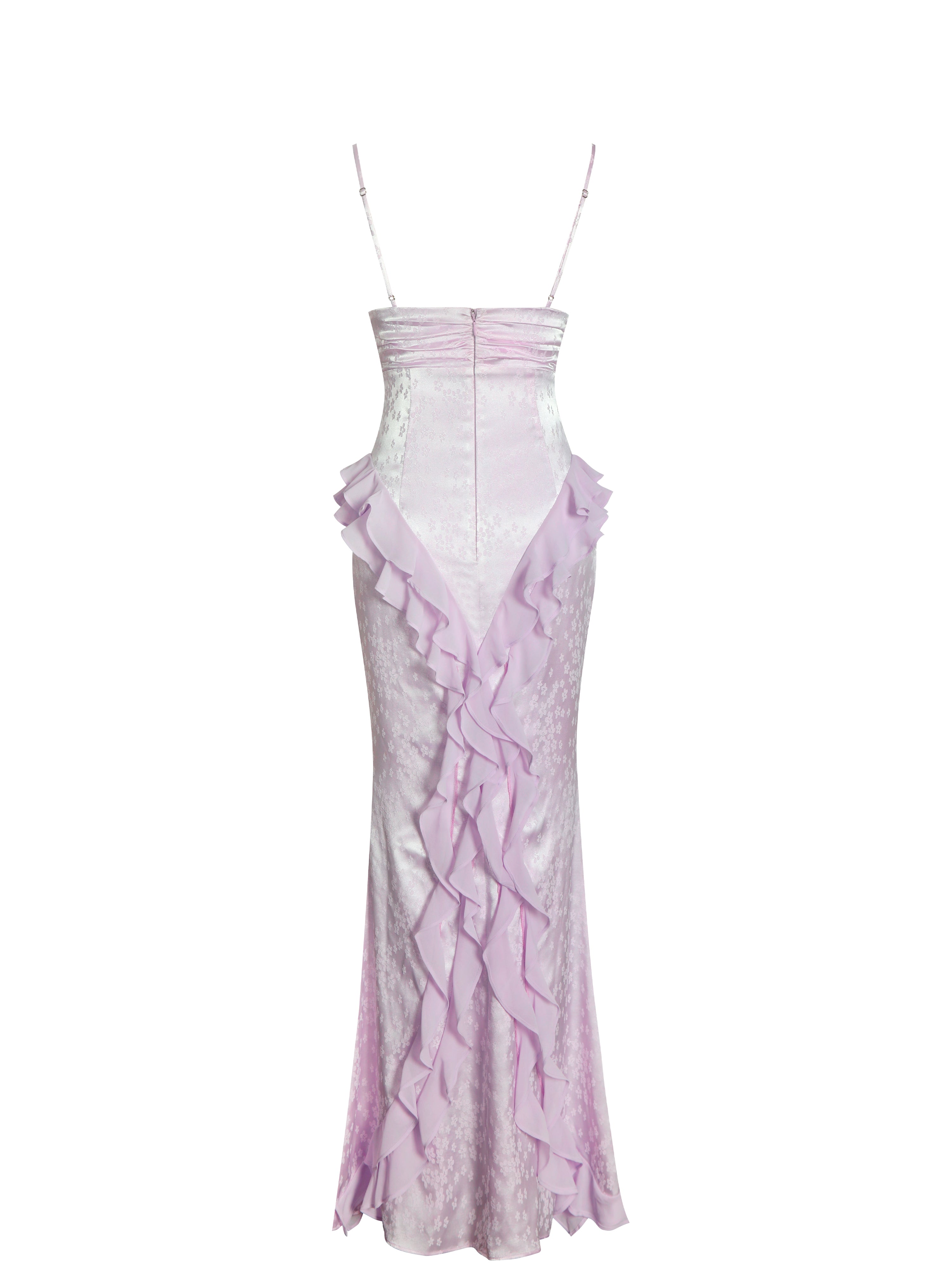robe glamour en jacquard