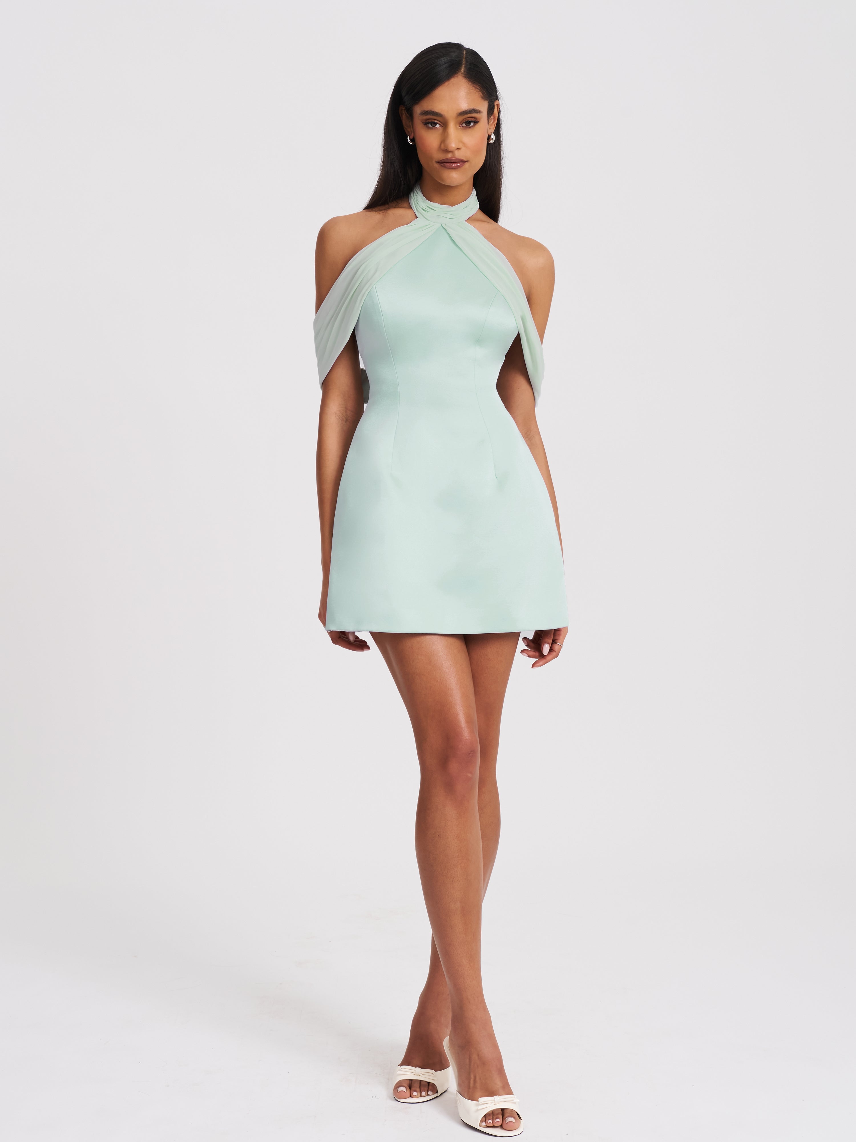 mini robe satin luxe