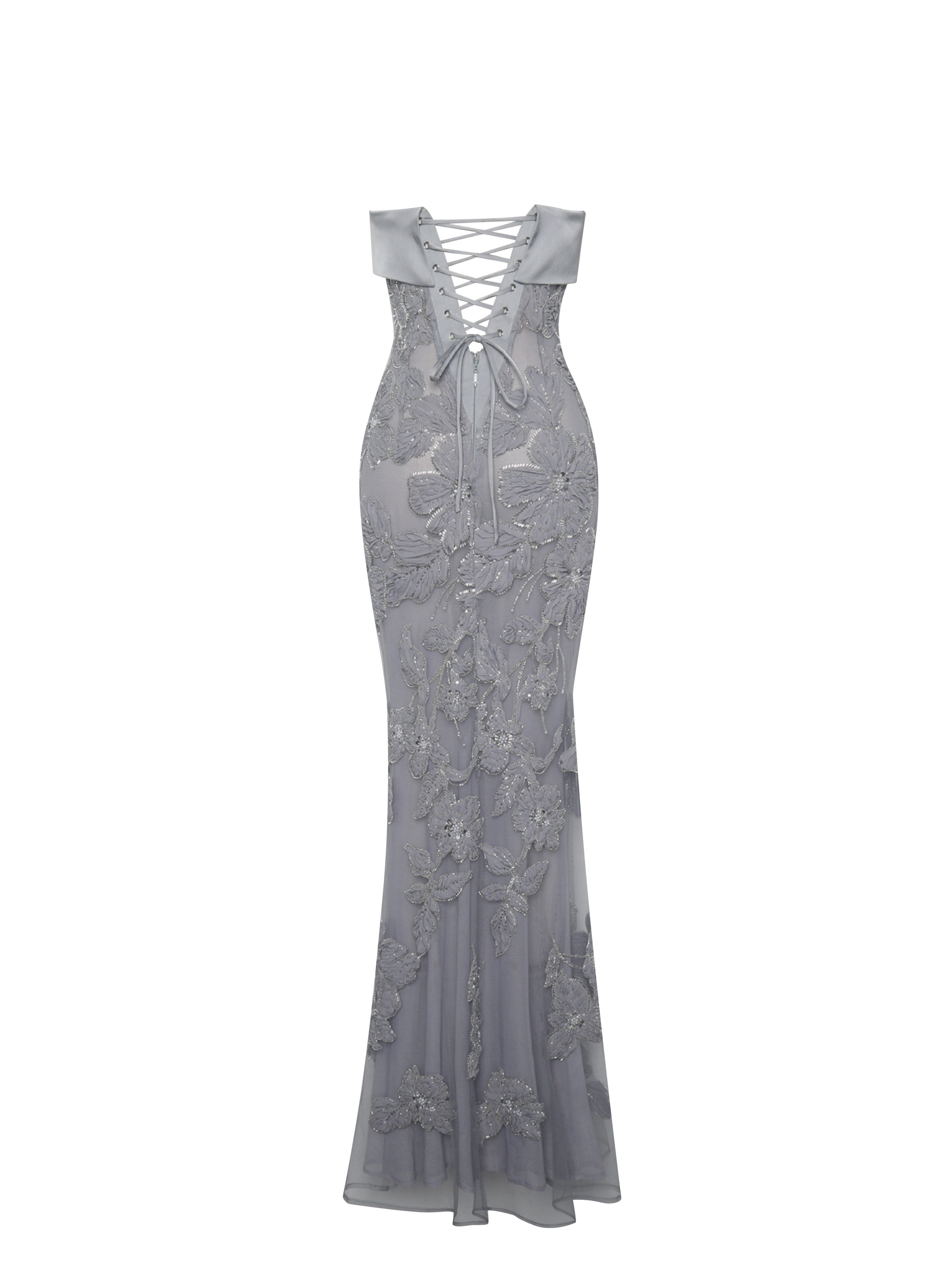 robe argentée mariage