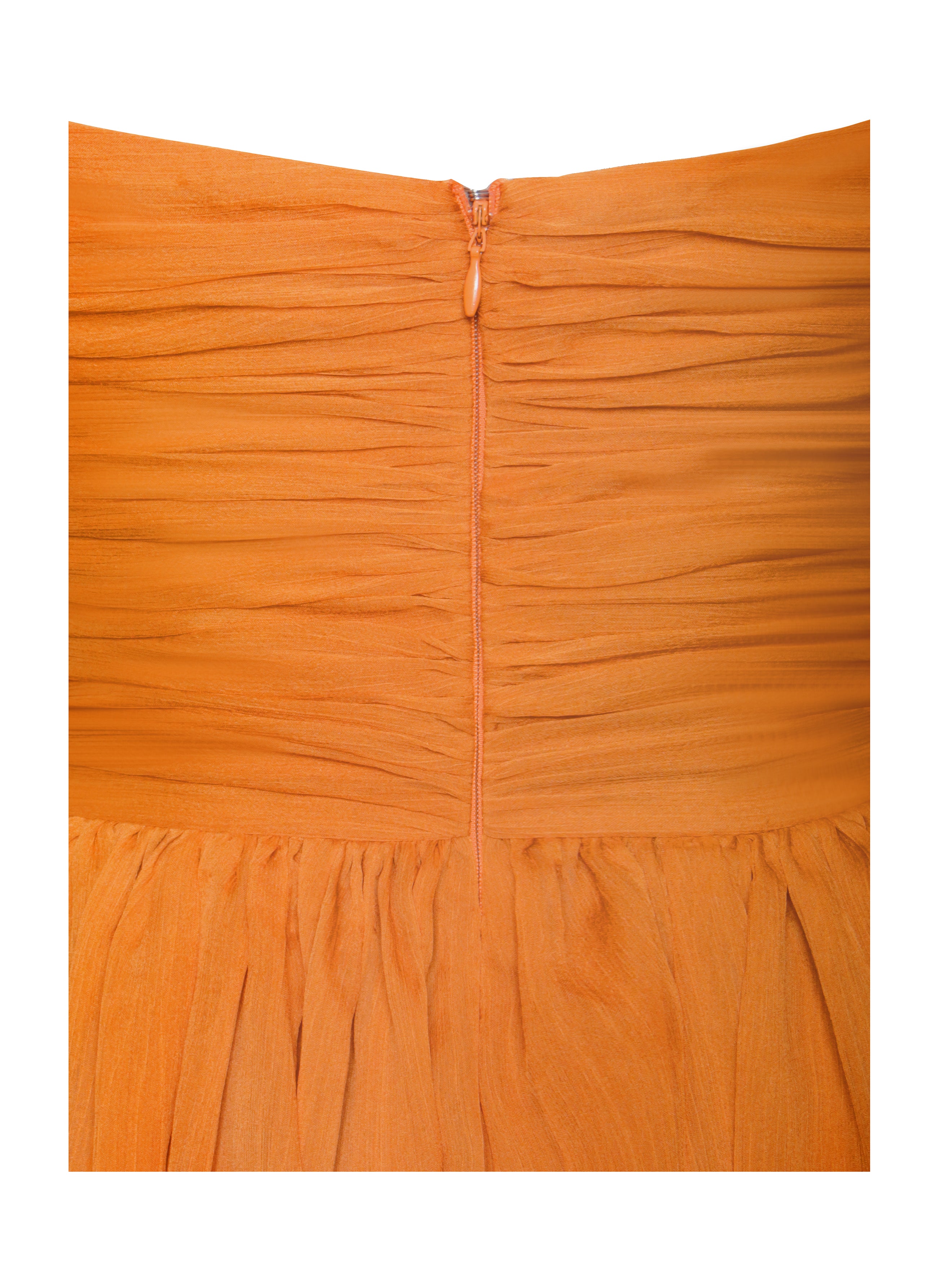 Orange maxi dress elegance