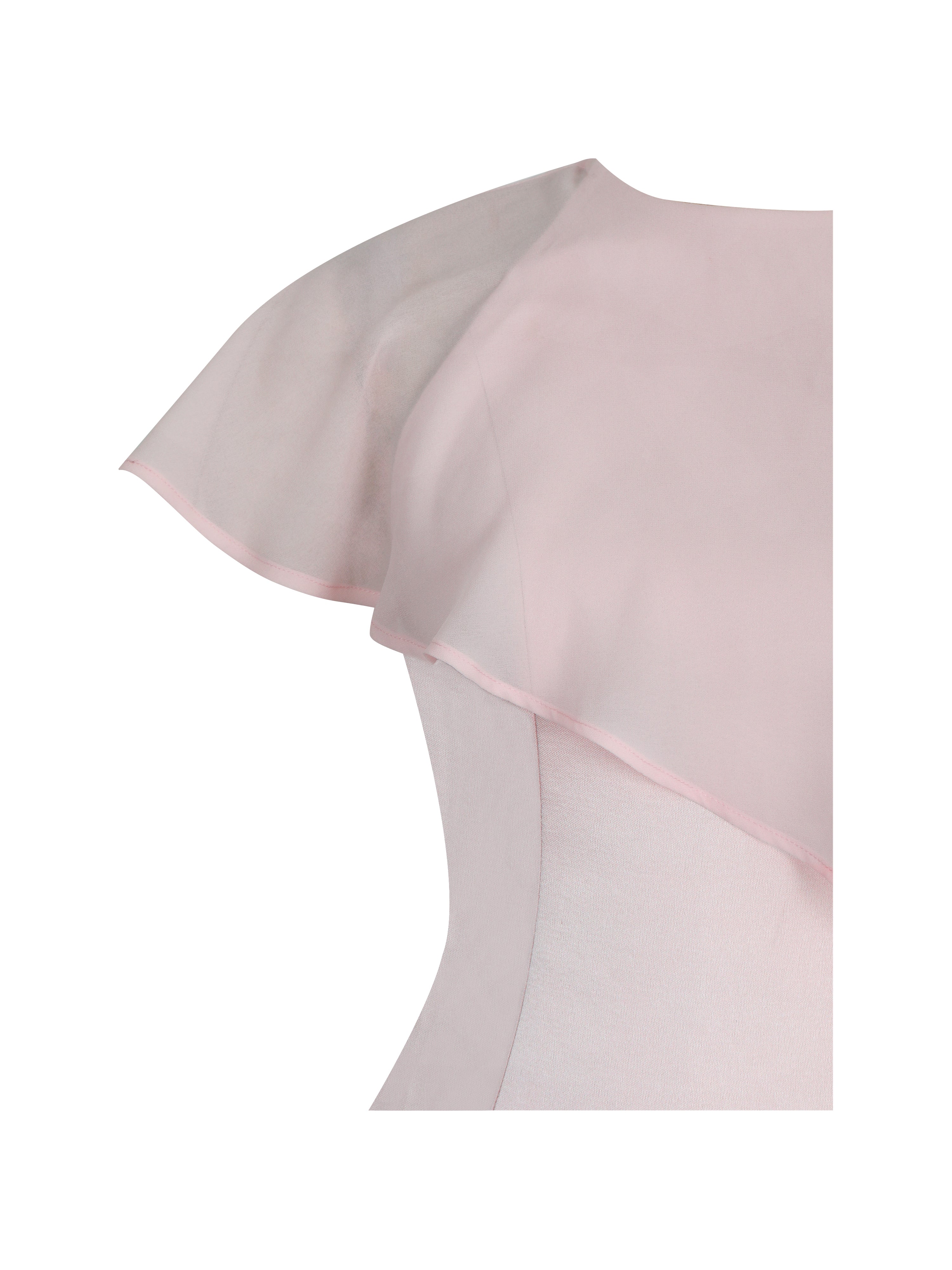 cape légère chiffon rose