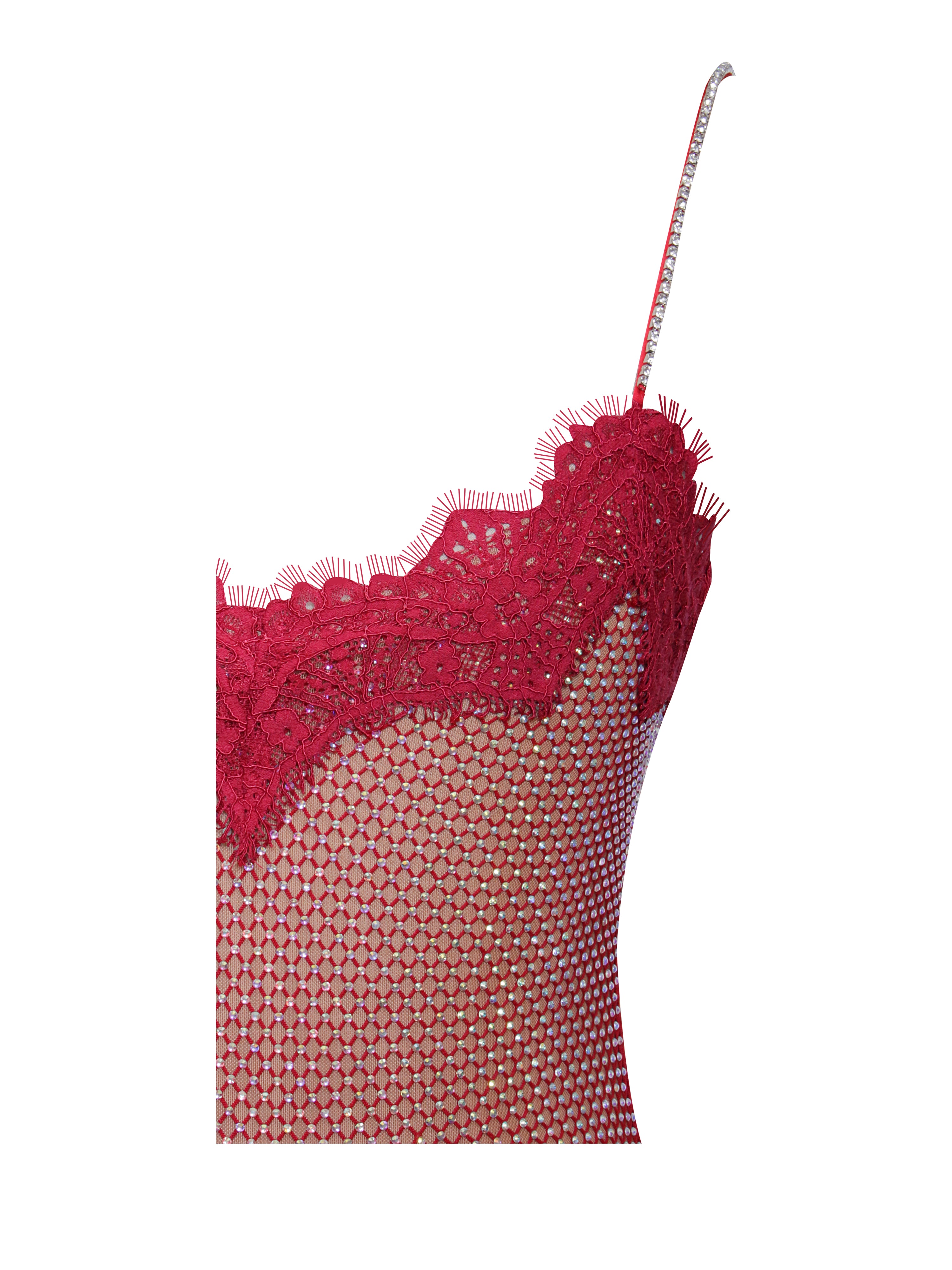 robe à bretelles satin