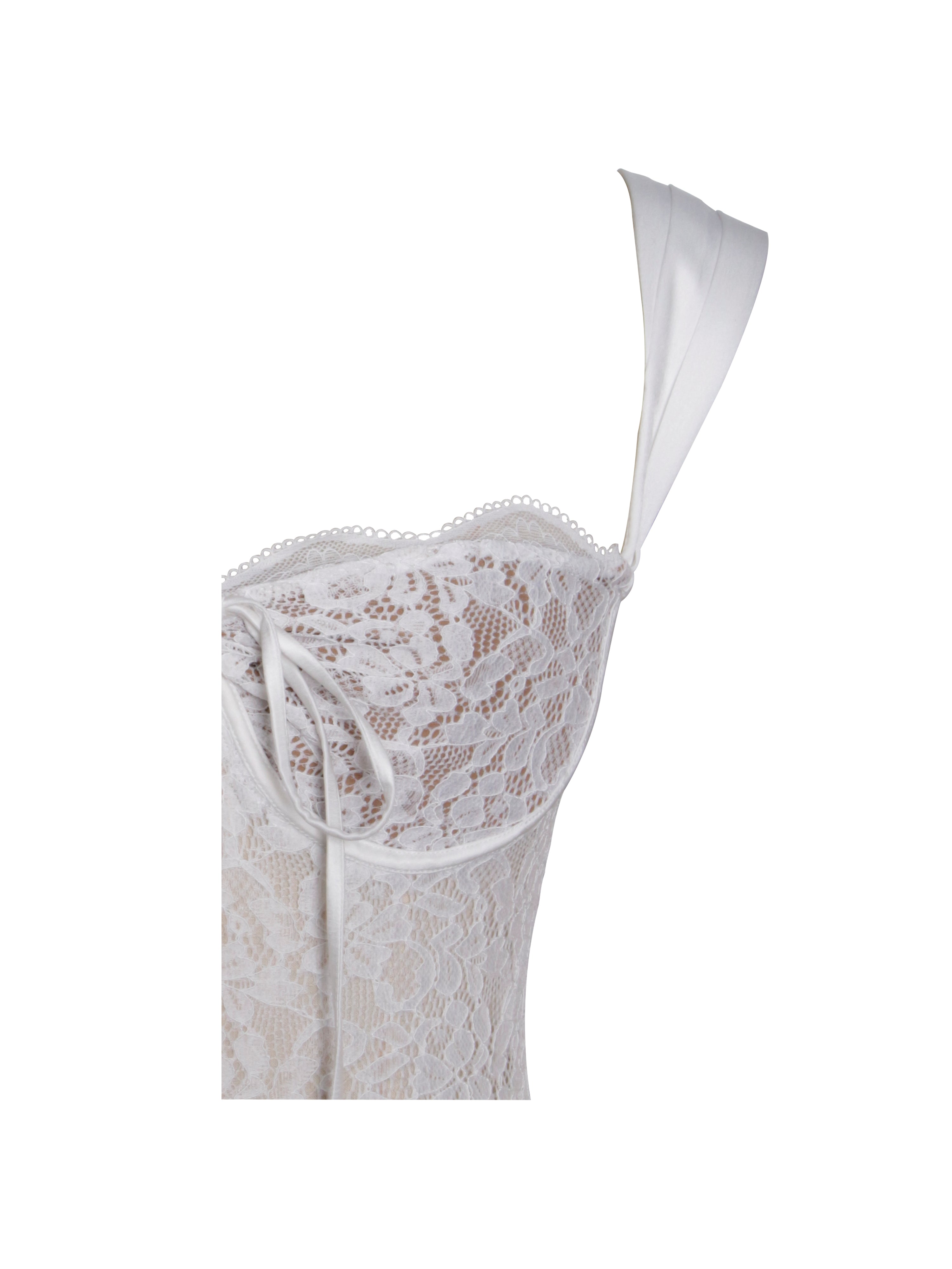 découpe élégante Veronica White Lace