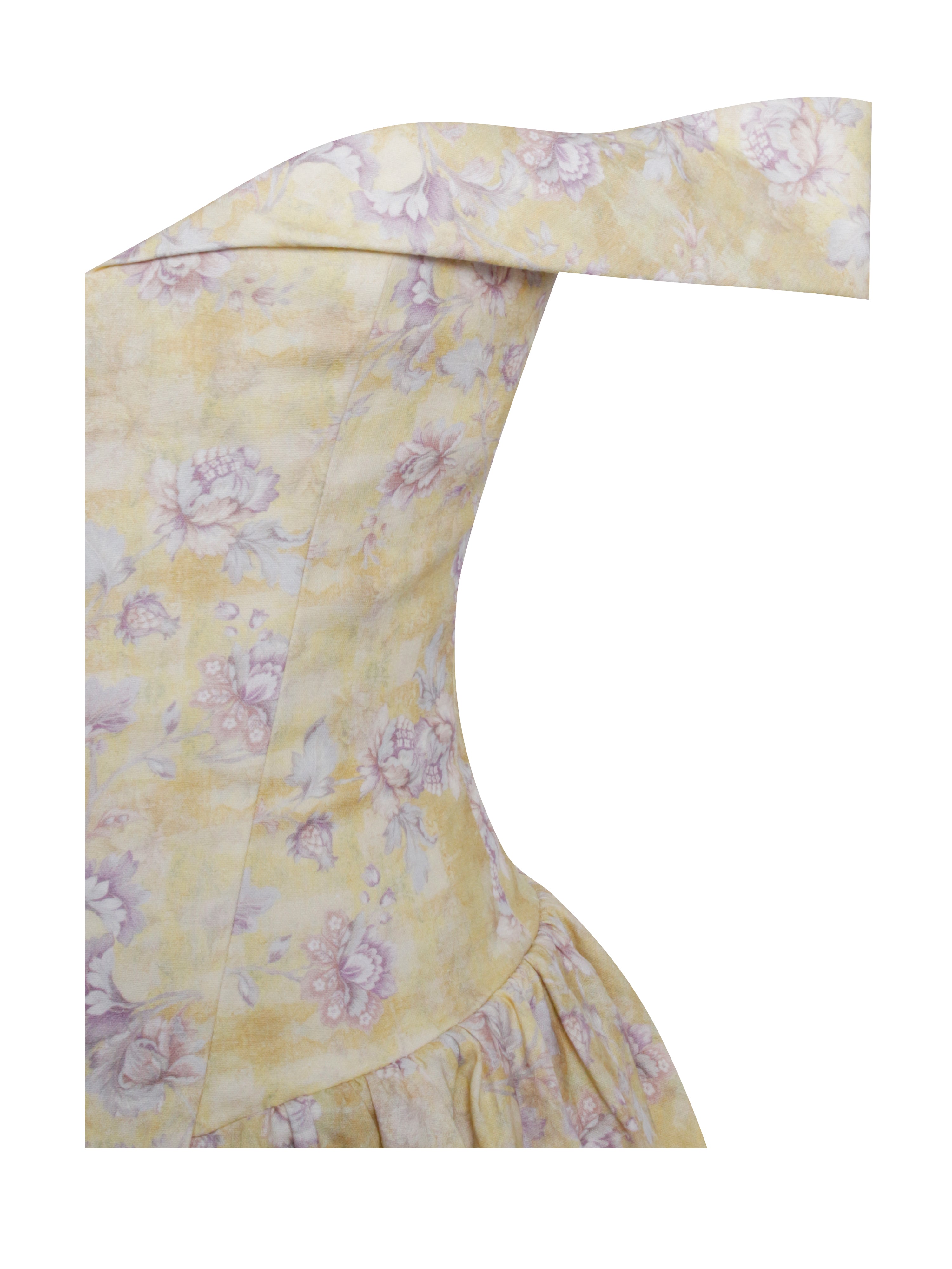 robe structurée à fleurs