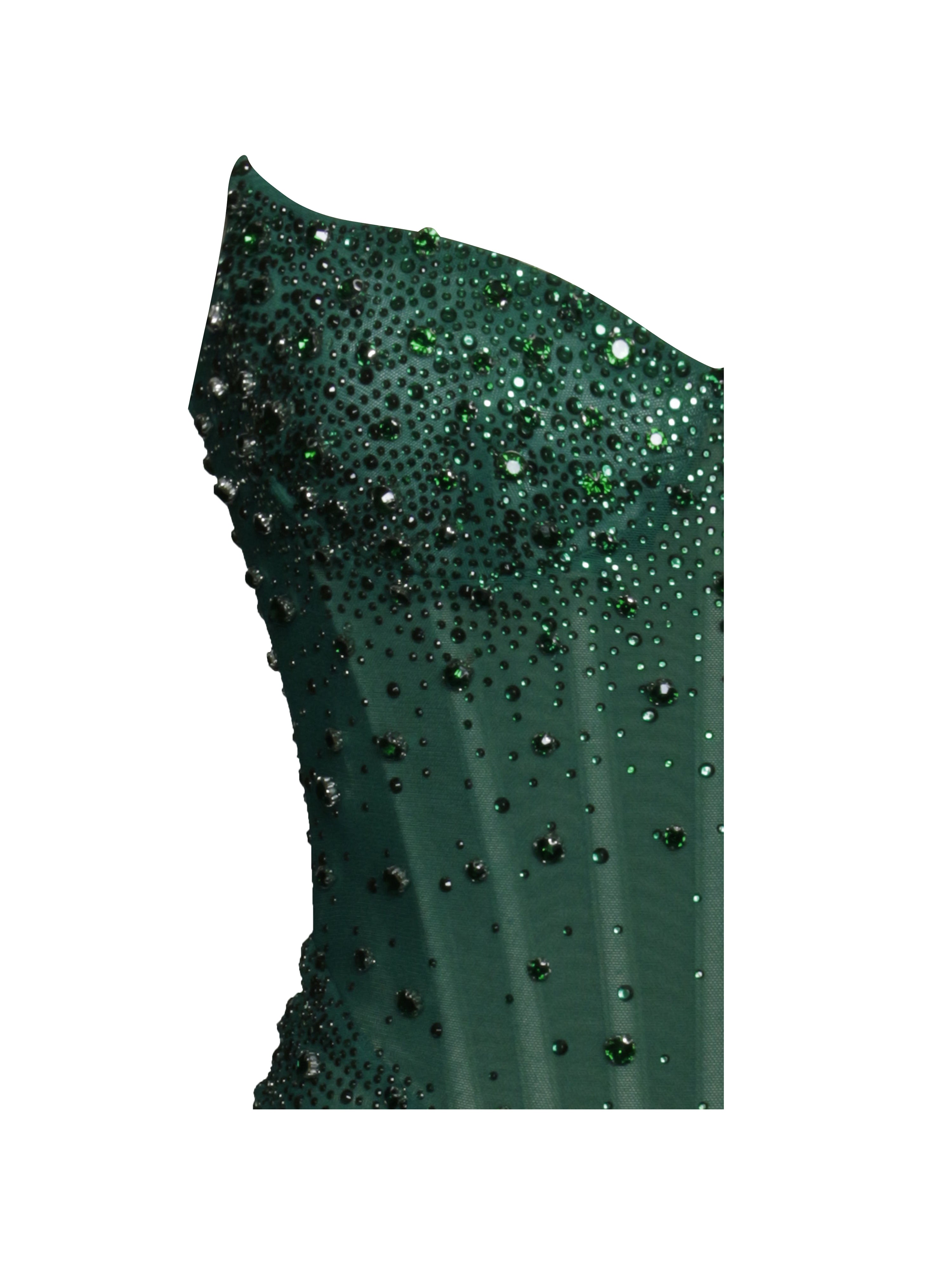 Fatima robe maxi verte