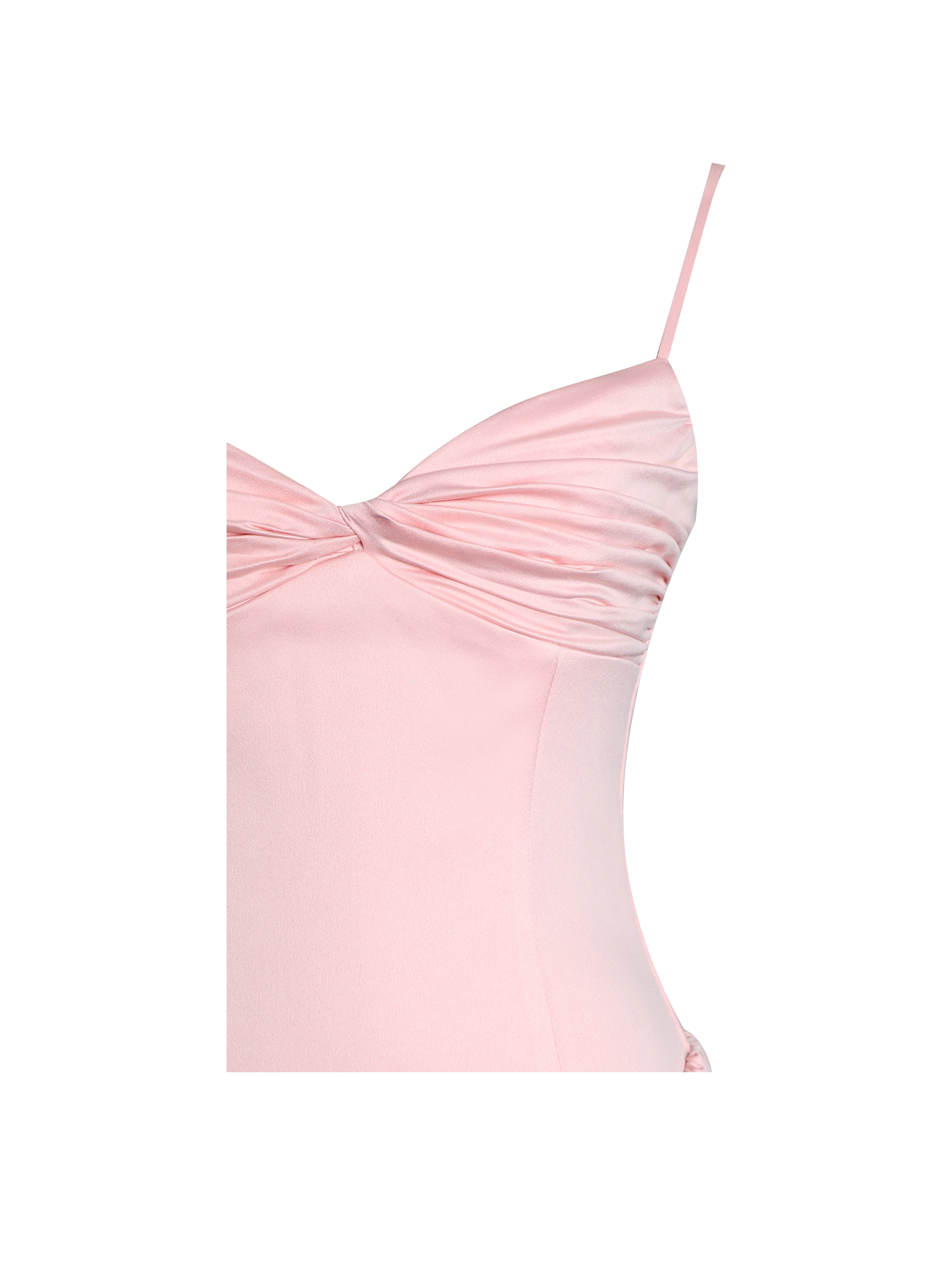 robe longue soirée rose