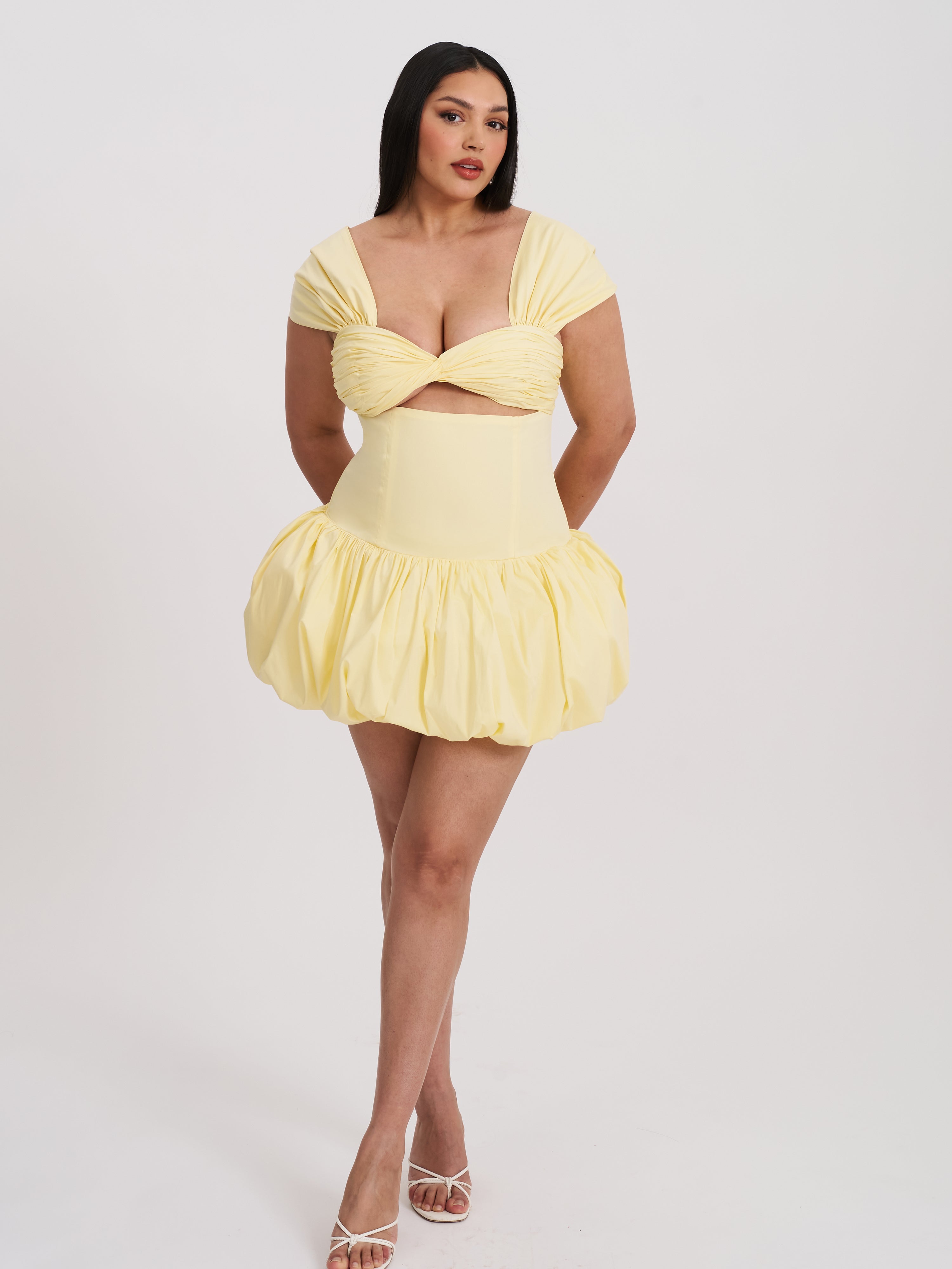 robe de soirée jaune