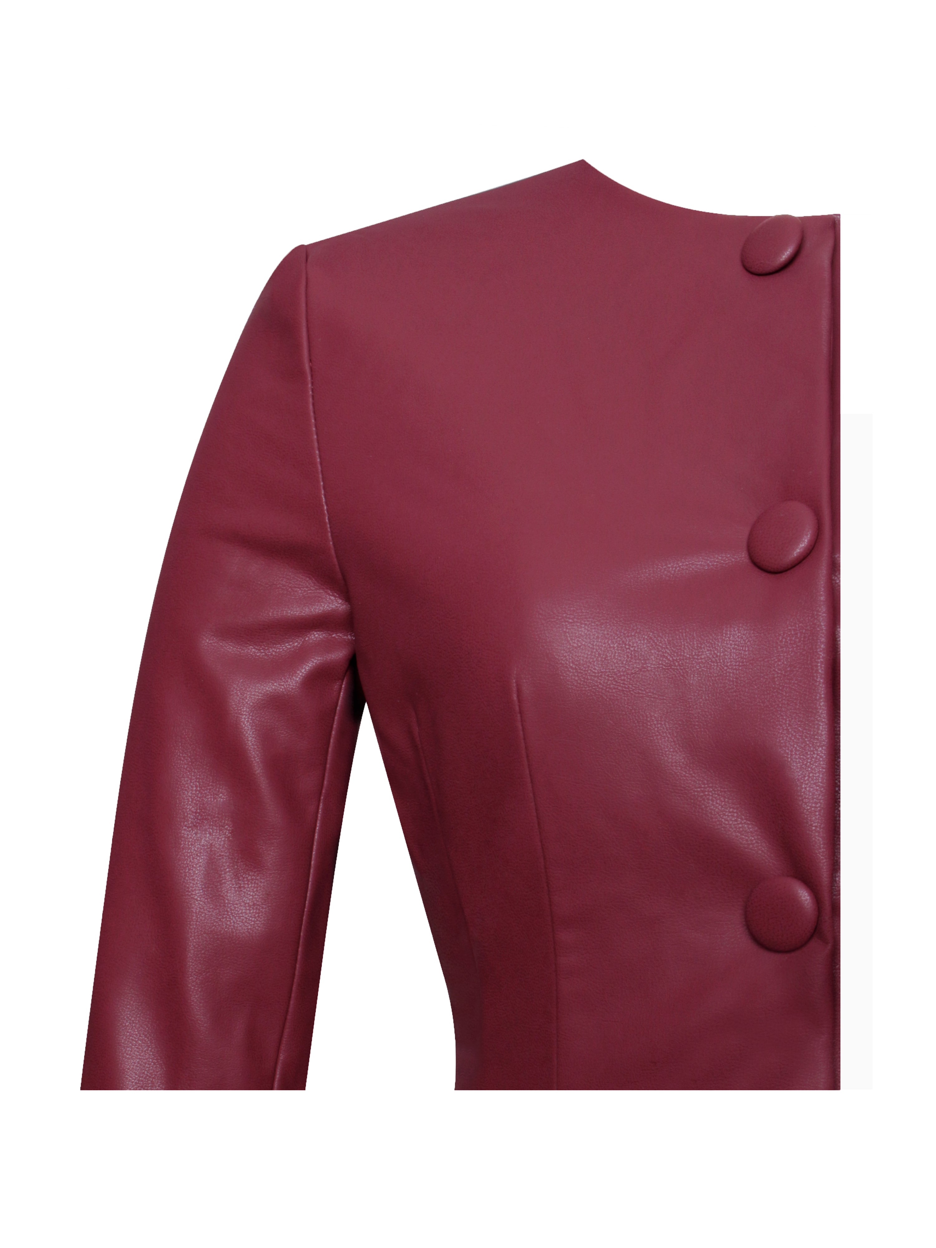 tenue sophistiquée Baila Burgundy Dress