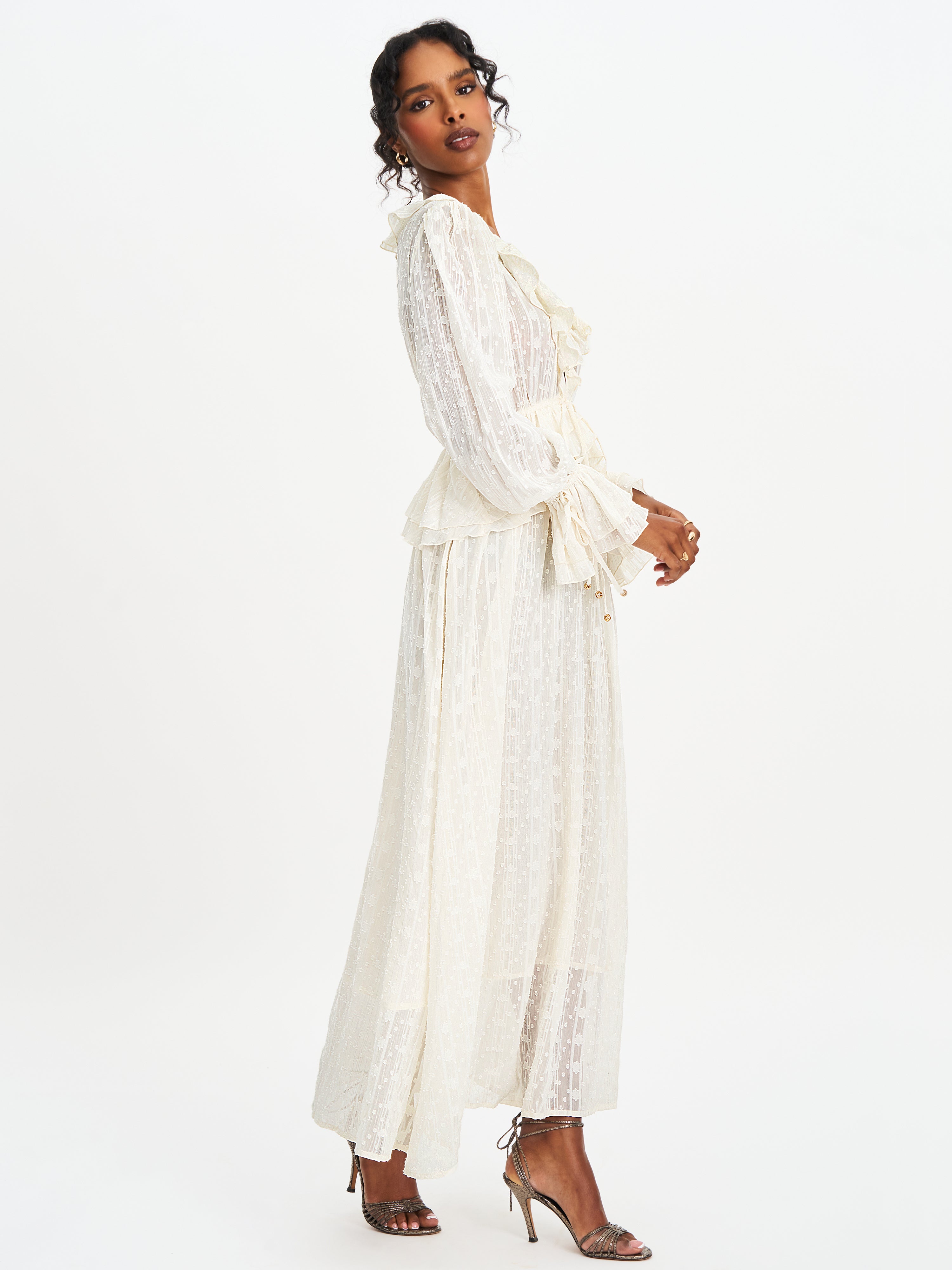 robe d'été chiffon jacquard