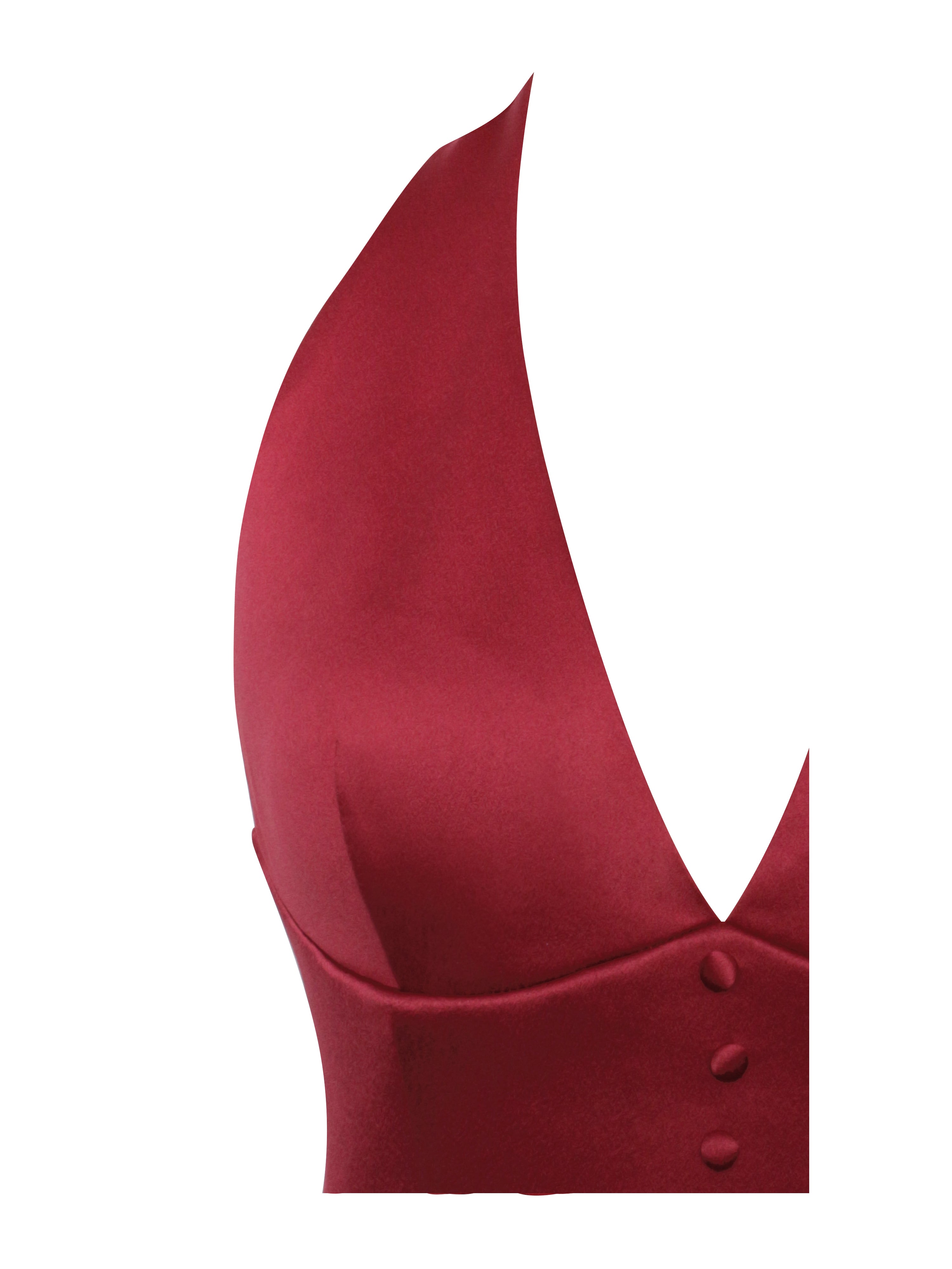 robe rouge col halter