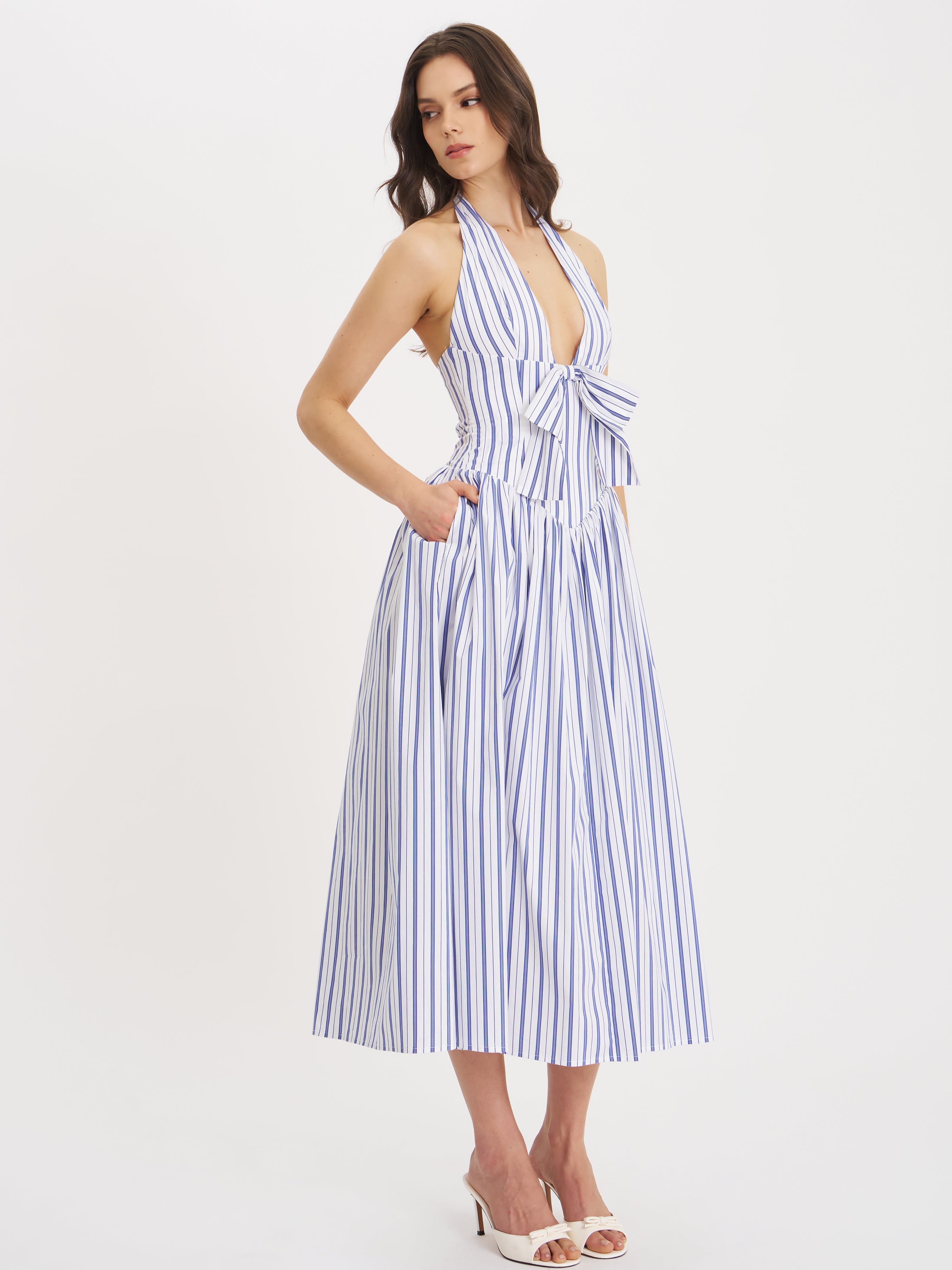 tenue de plage à rayures