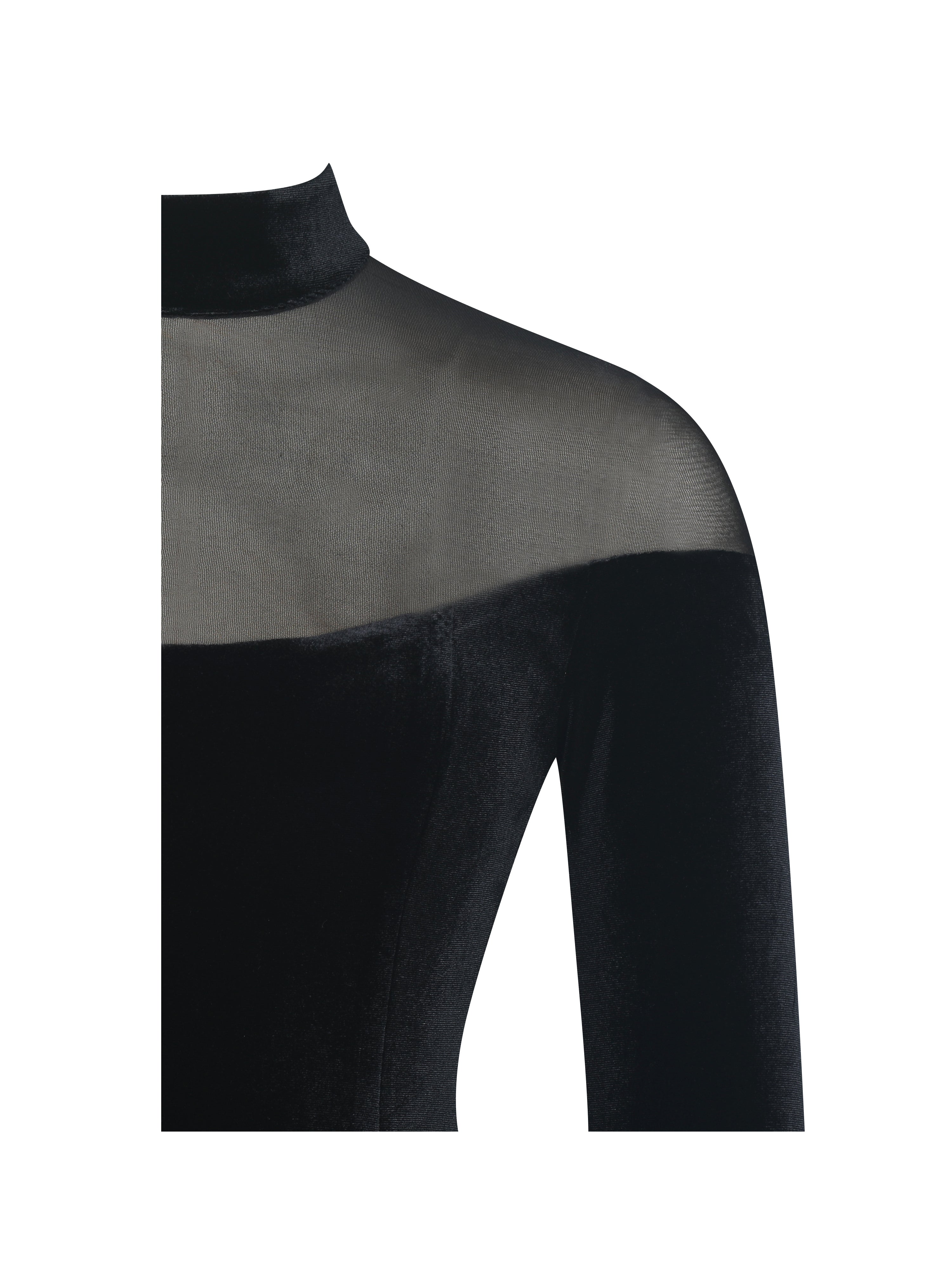 robe fente arrière Blair Black