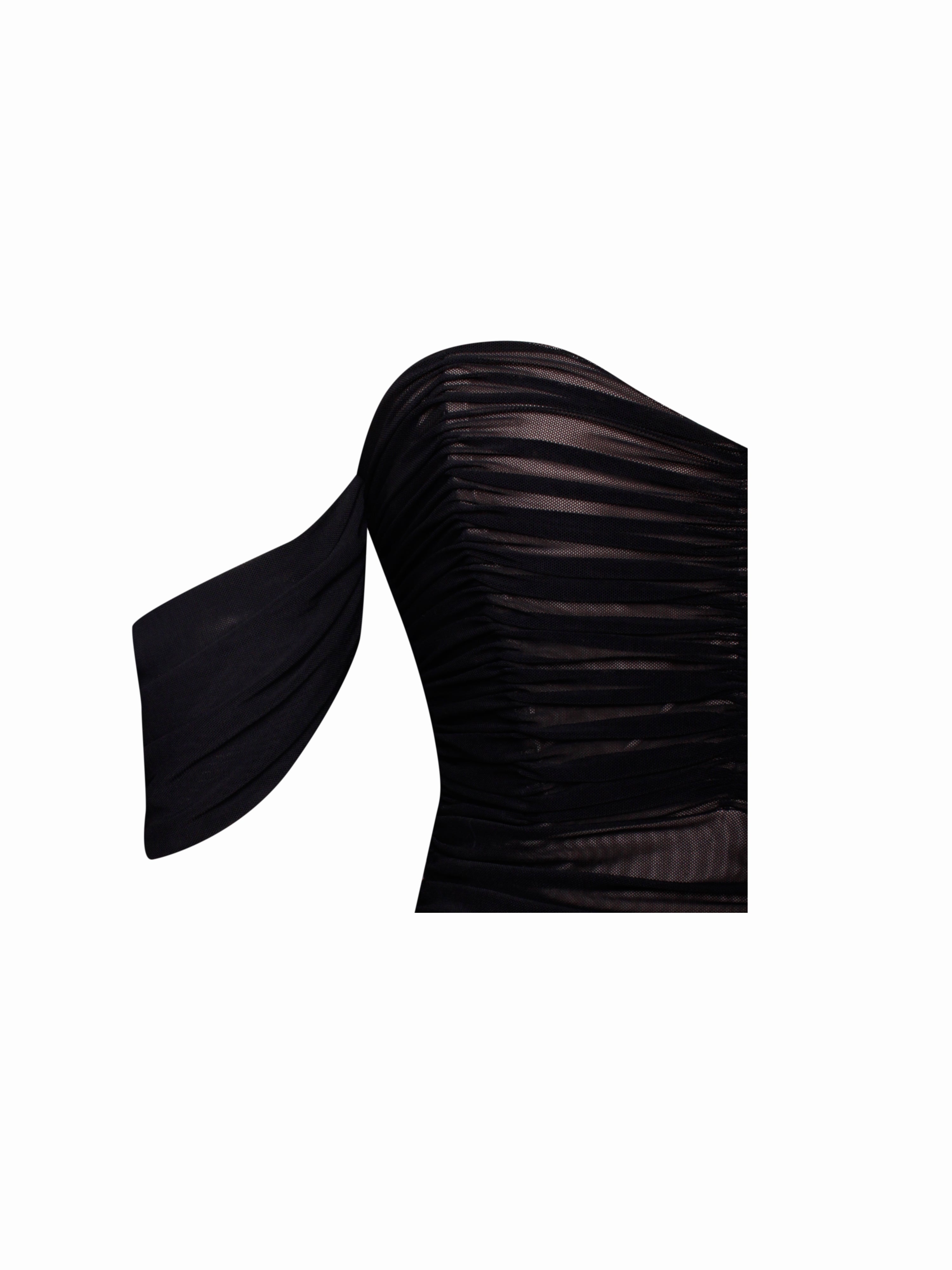 Quenby dress mesh noir