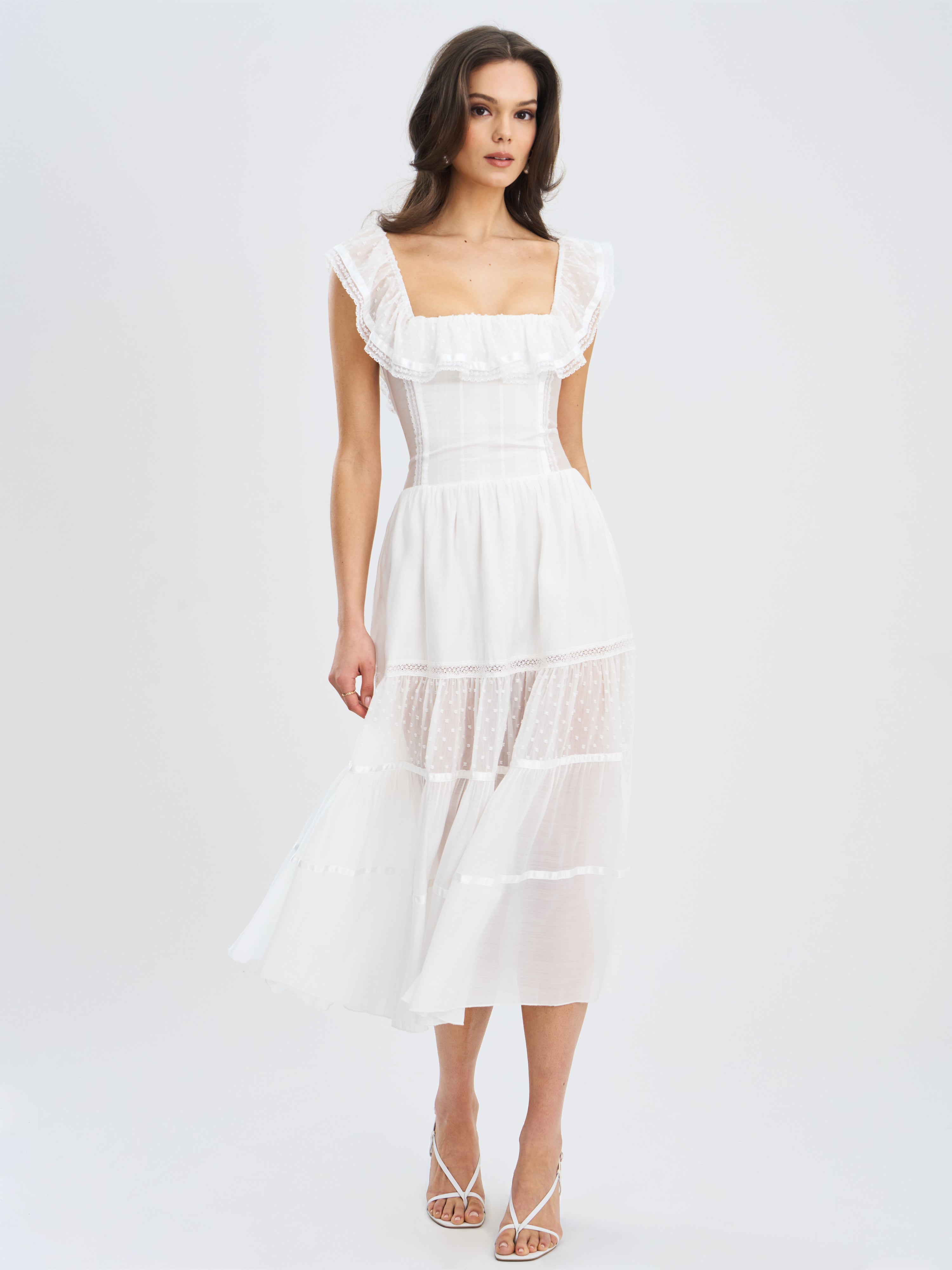 robe Eden White Tencel