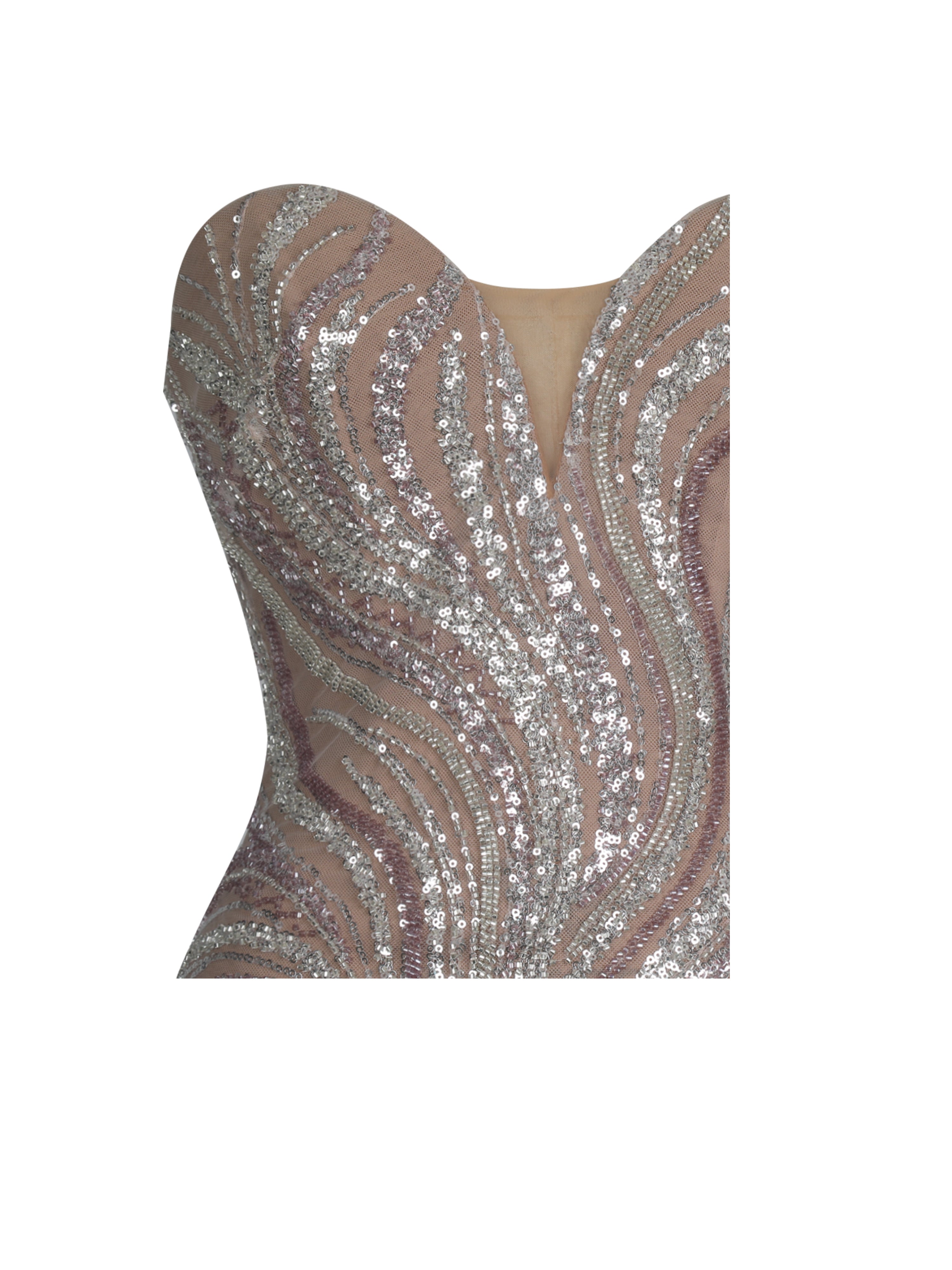 robe élégante abricot maxi